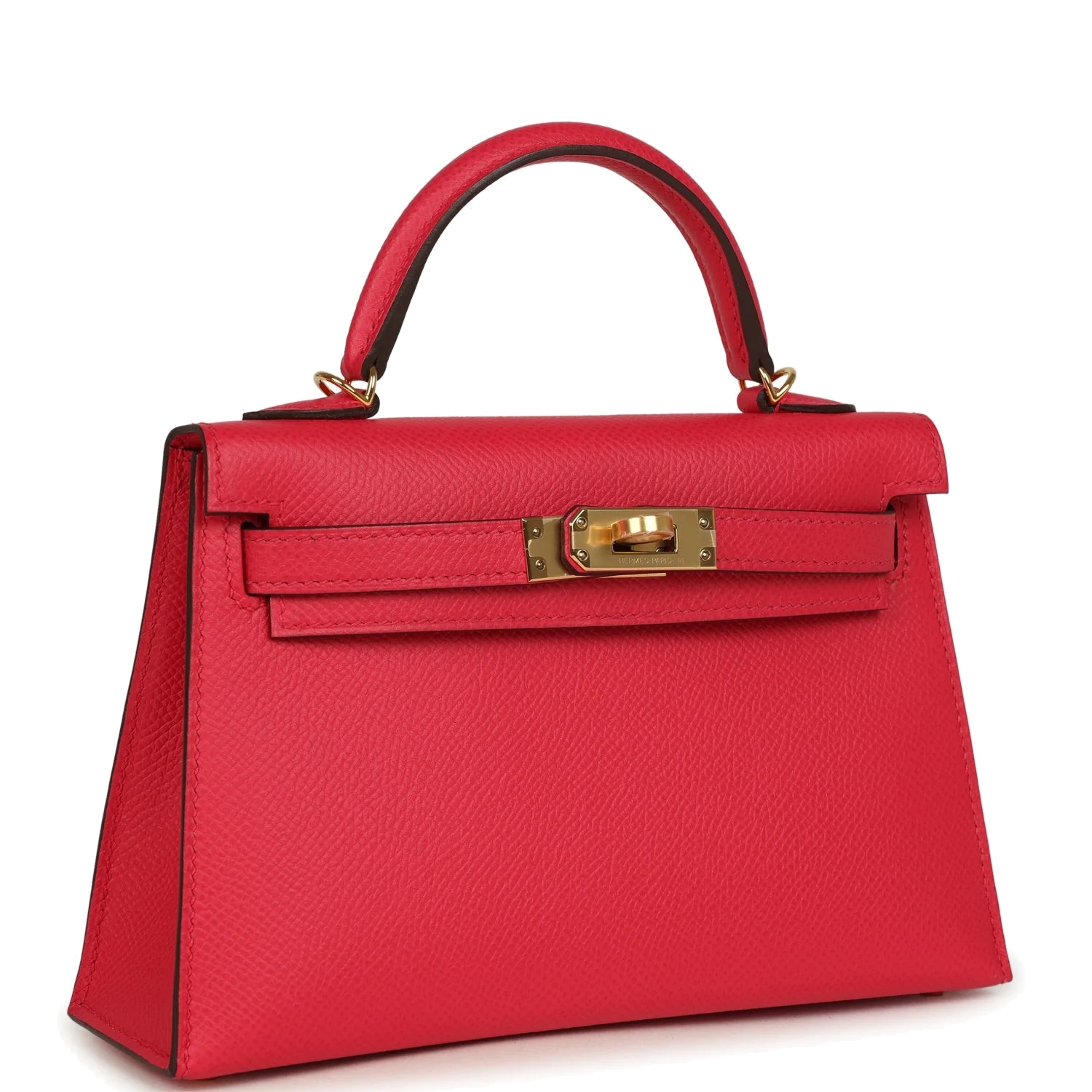 Hermes Kelly Sellier 20 Rose Extreme Epsom Gold Hardware — фото 3