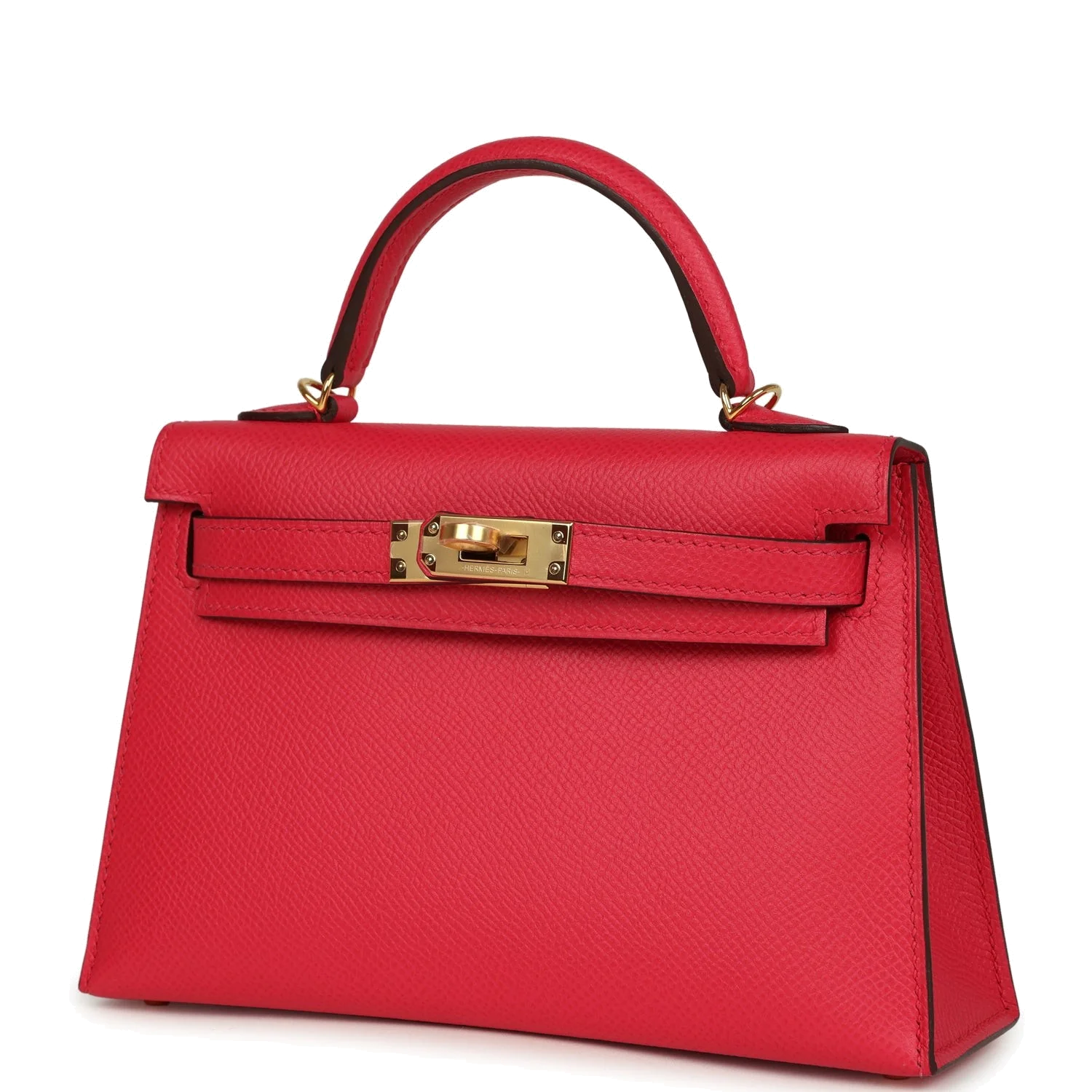 Hermes Kelly Sellier 20 Rose Extreme Epsom Gold Hardware — фото 6