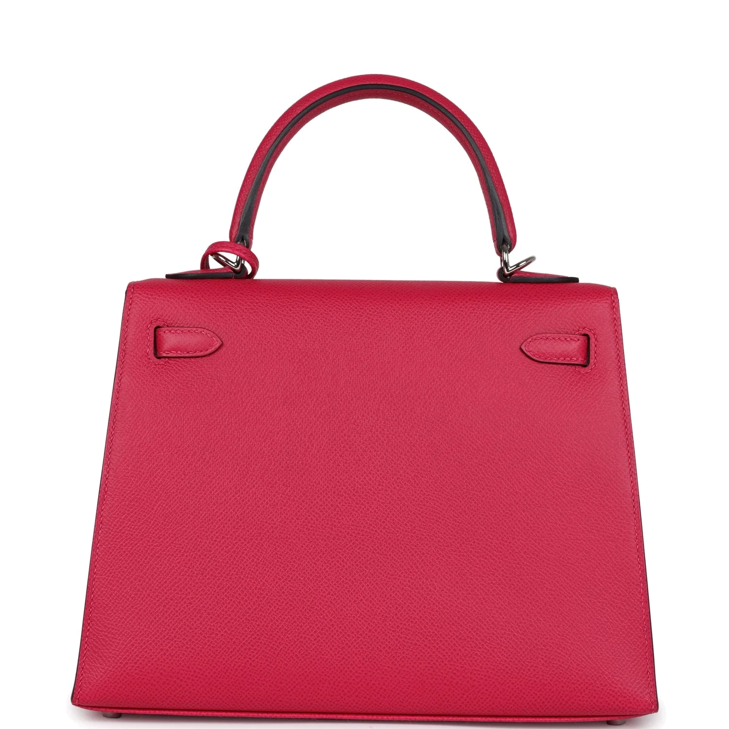 Hermes Kelly Sellier 25 Framboise Verso Epsom Palladium Hardware — фото 5