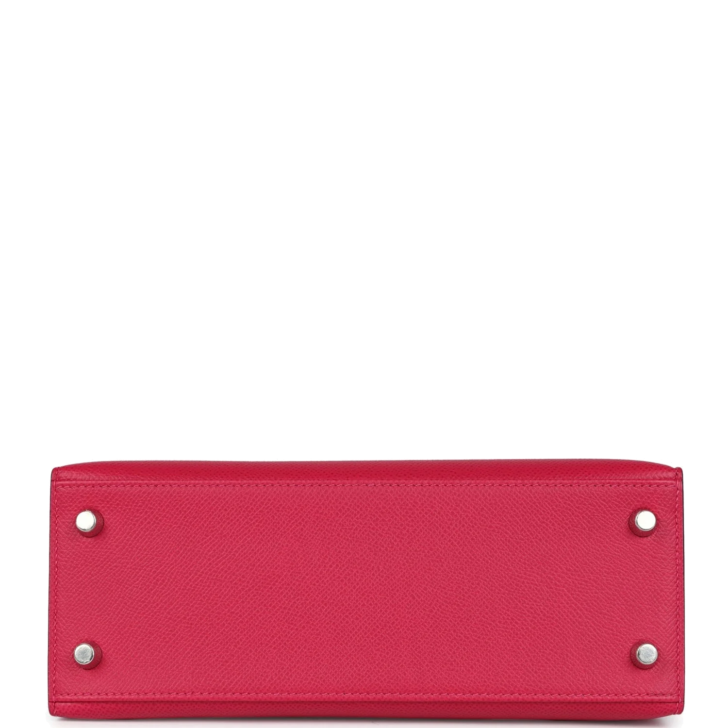 Hermes Kelly Sellier 25 Framboise Verso Epsom Palladium Hardware — фото 7