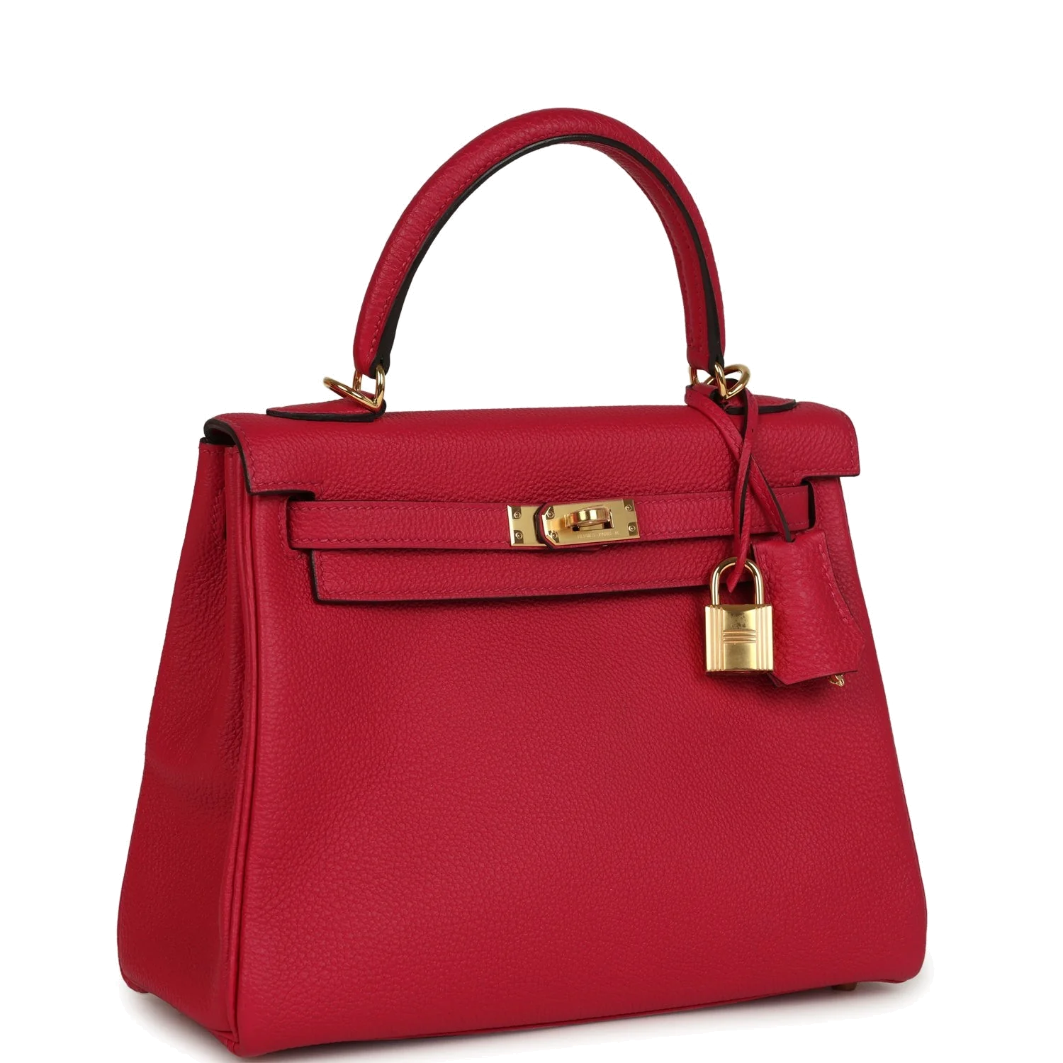 Hermes Kelly Retourne 25 Framboise Togo Gold Hardware — фото 3