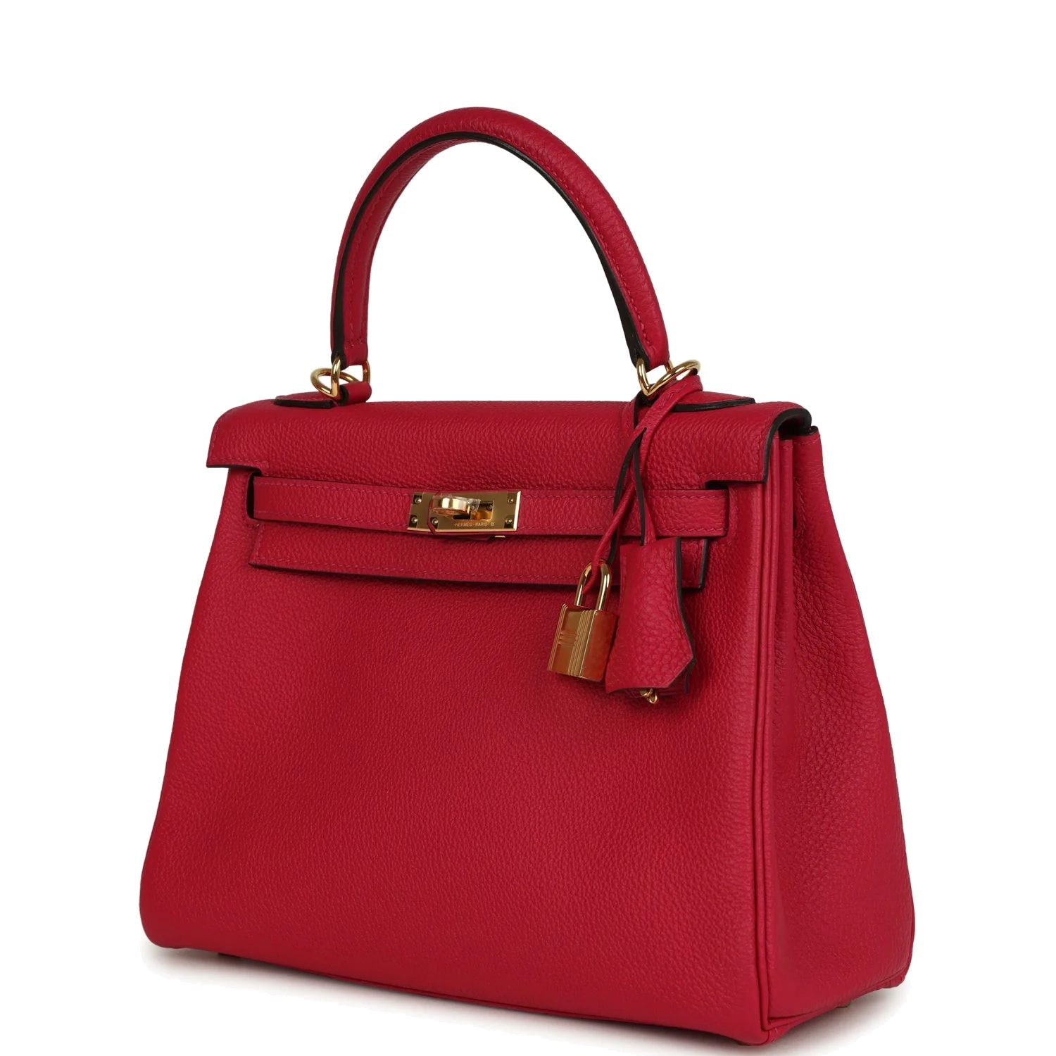 Hermes Kelly Retourne 25 Framboise Togo Gold Hardware — фото 6