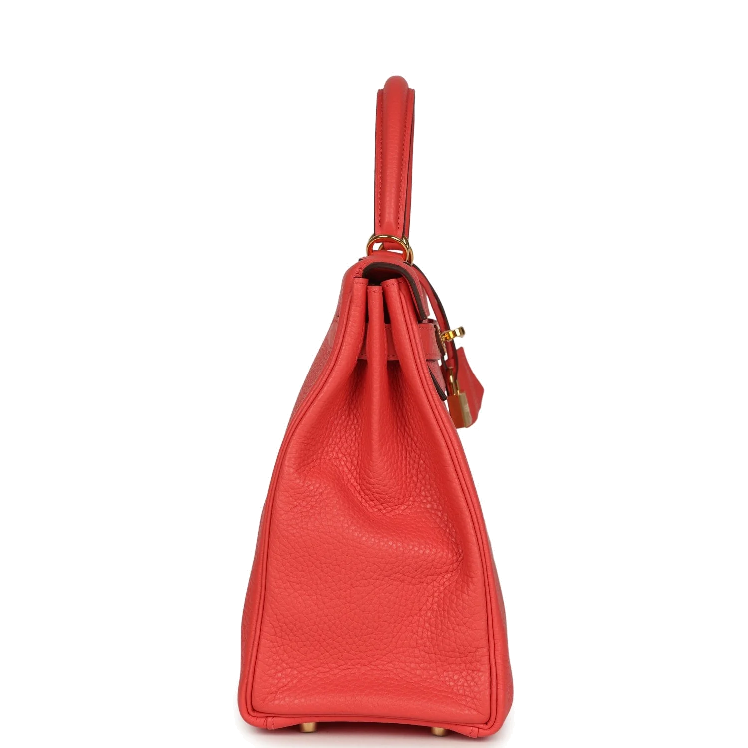 Hermes Kelly Retourne 32 Rose Jaipur Clemence Gold Hardware — фото 4