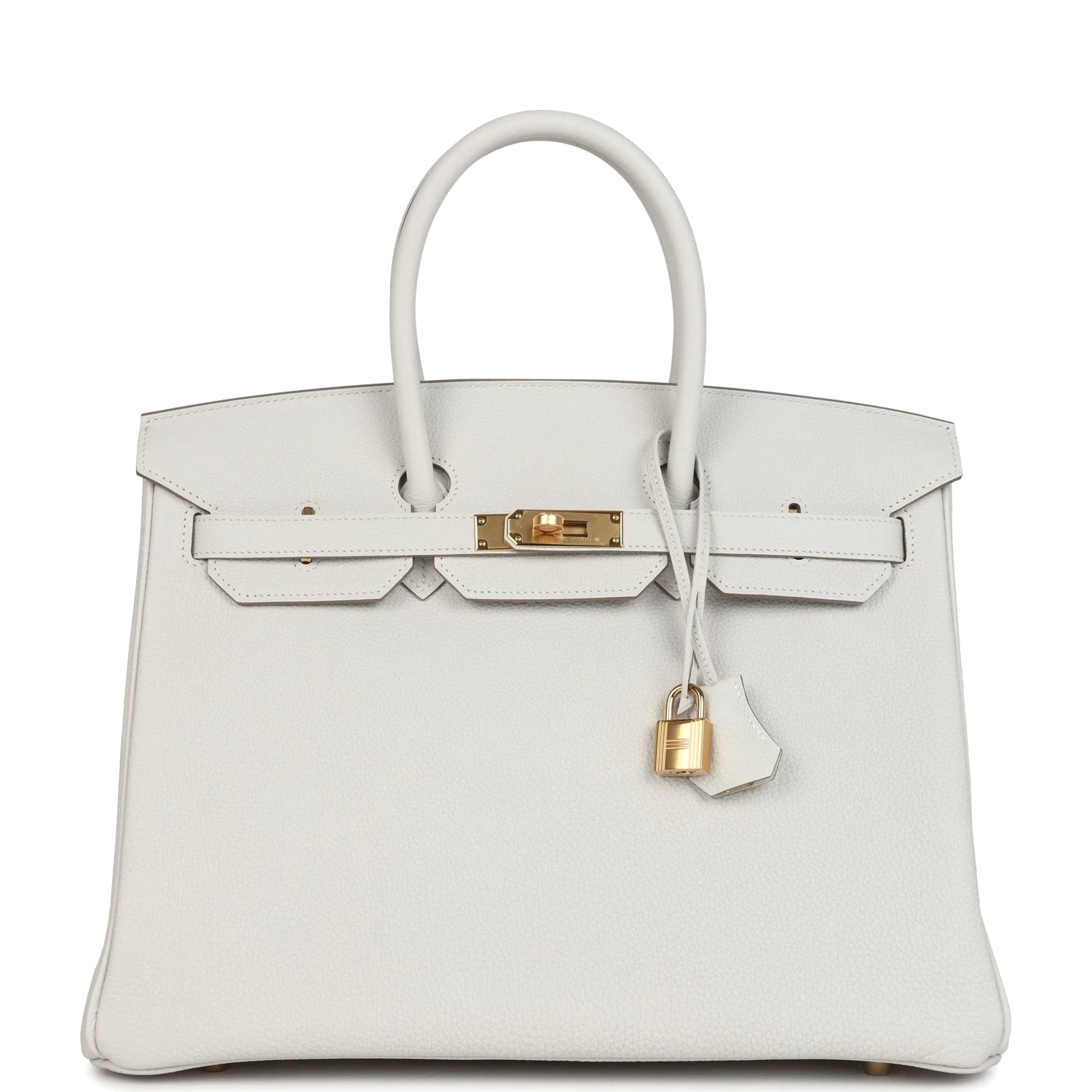 Hermes Birkin 35 Gris Pale Togo Gold Hardware Серый бледный — фото 2