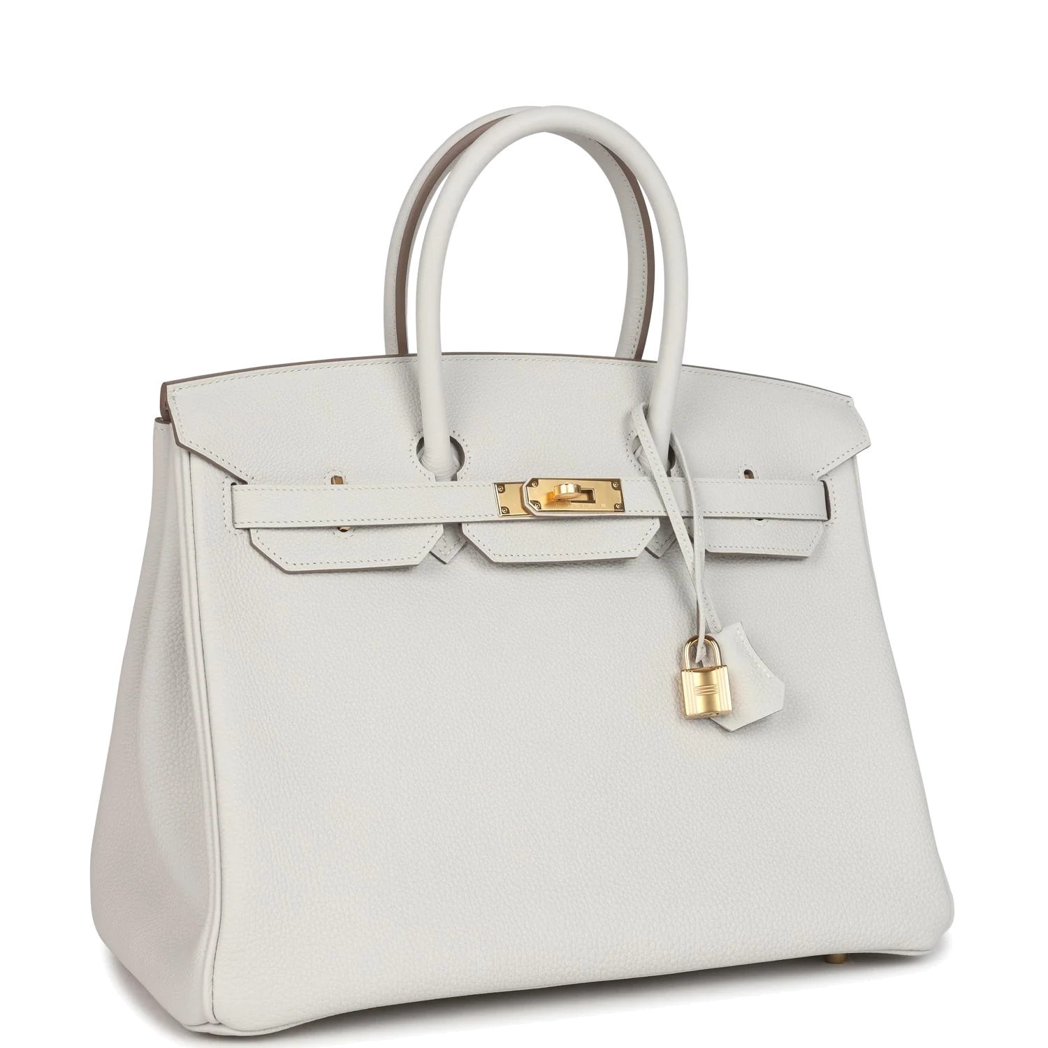 Hermes Birkin 35 Gris Pale Togo Gold Hardware Серый бледный — фото 3