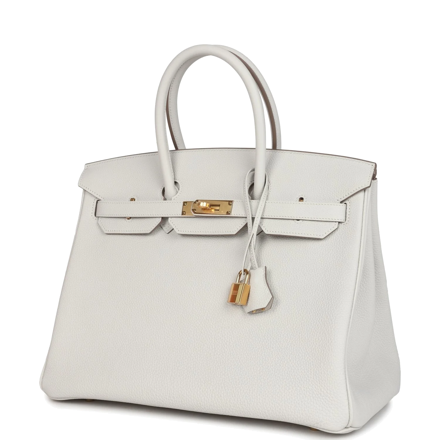 Hermes Birkin 35 Gris Pale Togo Gold Hardware Серый бледный — фото 6