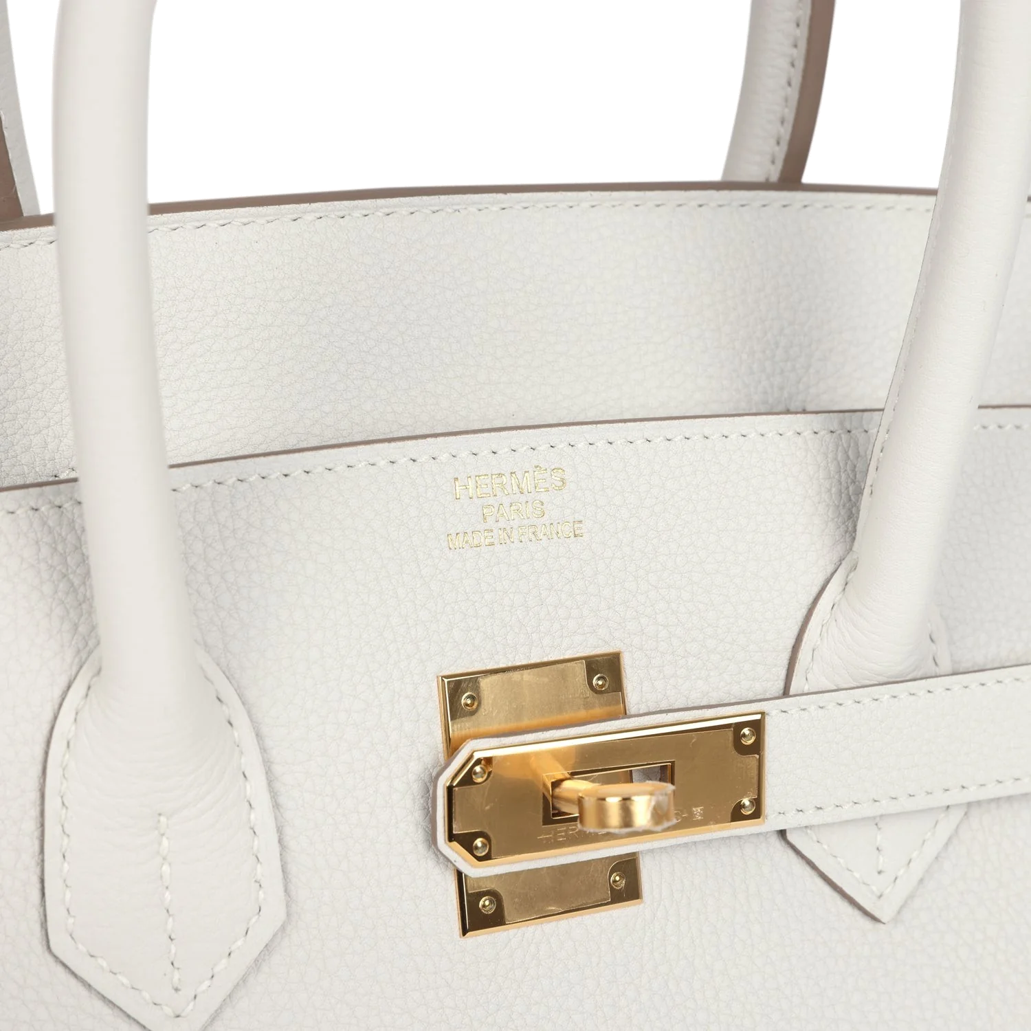 Hermes Birkin 35 Gris Pale Togo Gold Hardware Серый бледный — фото 8