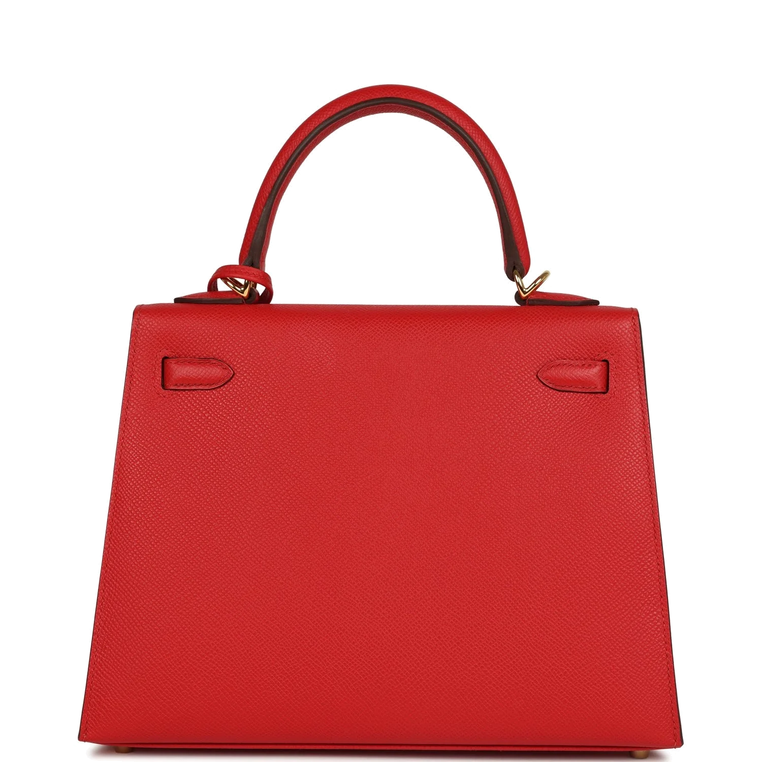 Hermes Kelly Sellier 25 Rouge Radieux Epsom Gold Hardware — фото 5