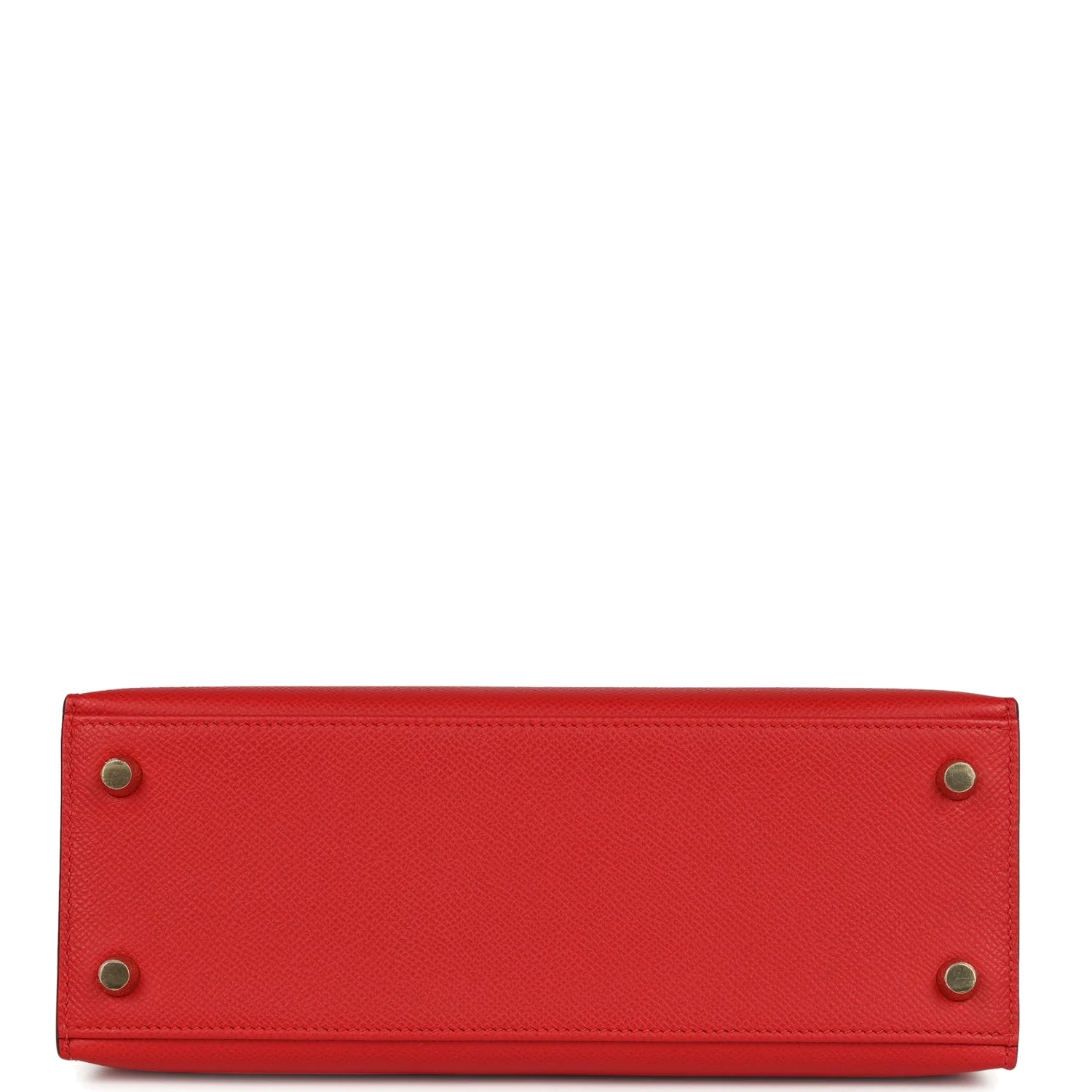 Hermes Kelly Sellier 25 Rouge Radieux Epsom Gold Hardware — фото 7