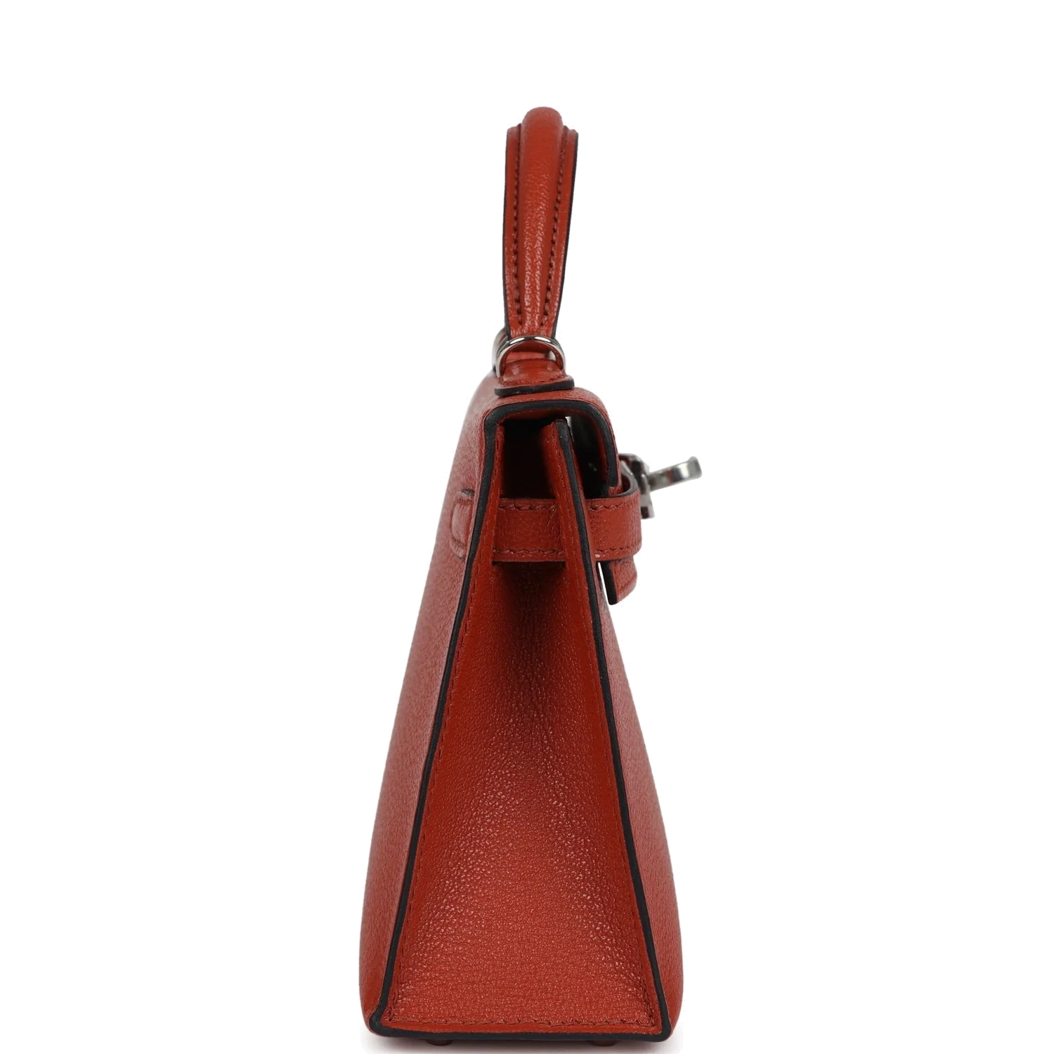 Hermes Kelly Sellier 20 Cuivre Chevre Mysore Palladium Hardware — фото 4