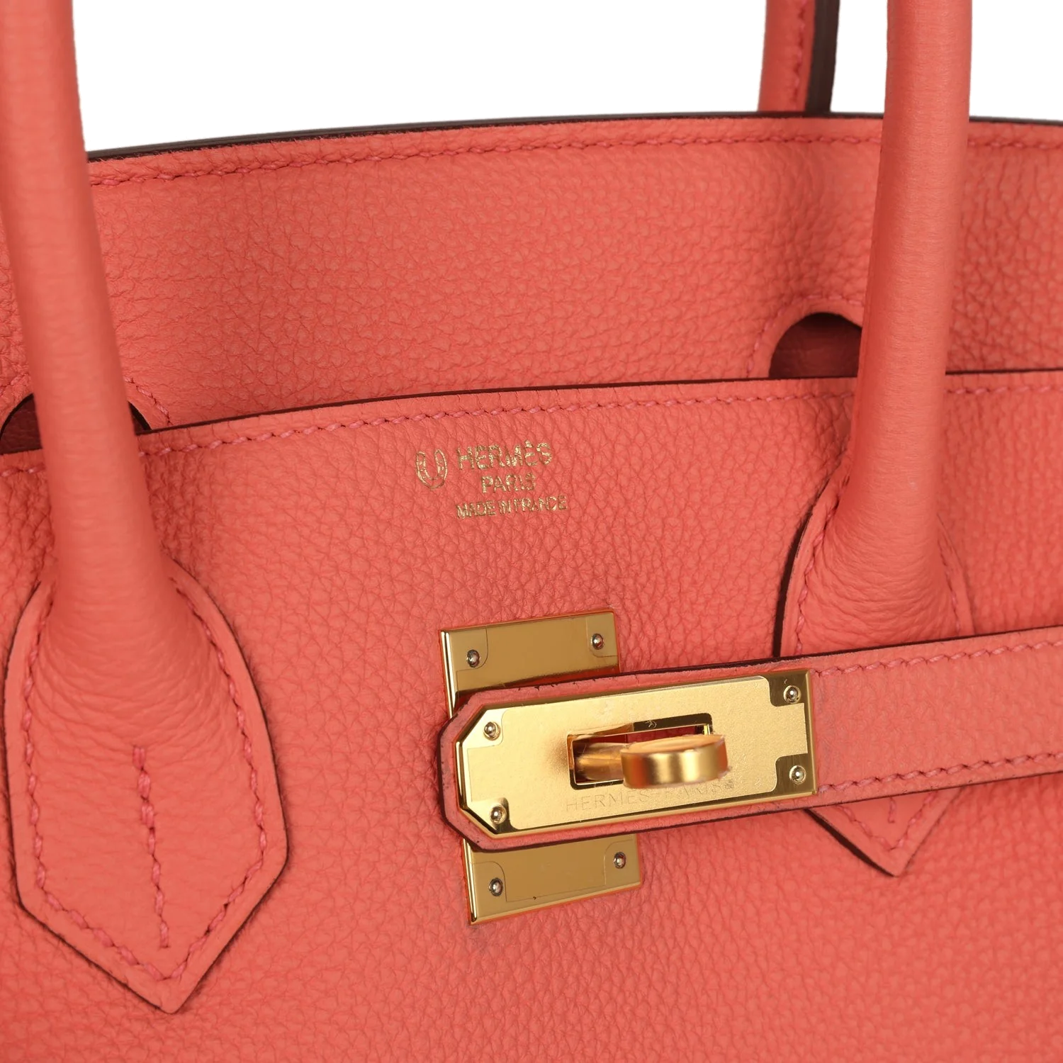 Hermes Special Order (HSS) Birkin 30 Rose Candy Togo Gold Hardware Розовый Candy — фото 8