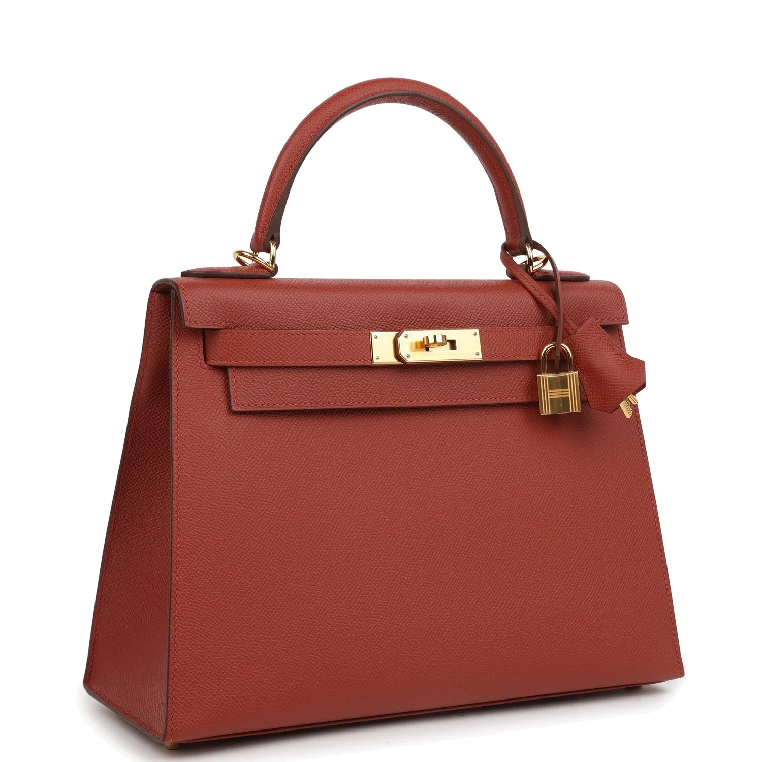 Hermes Kelly Sellier 28 Rouge Venitien Epsom Gold Hardware — фото 3