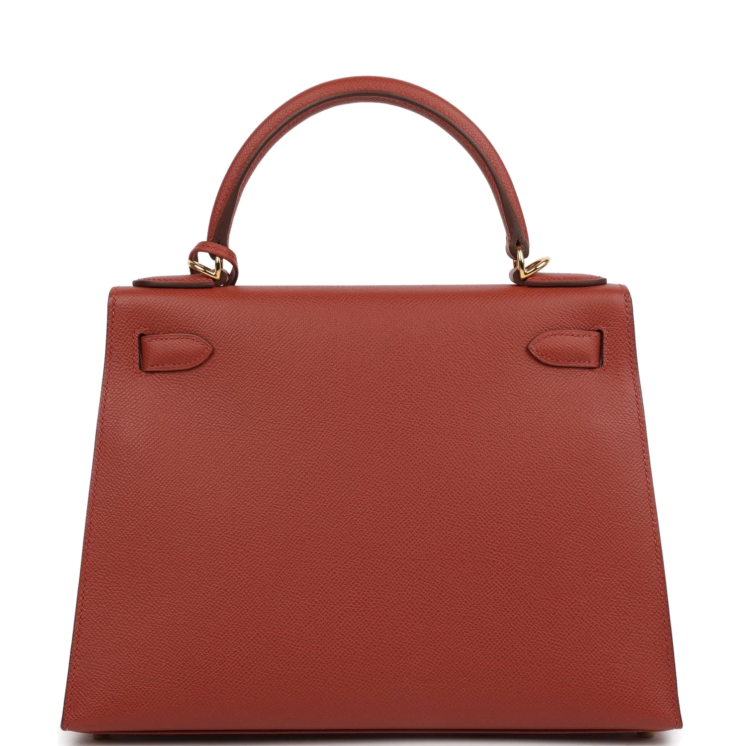 Hermes Kelly Sellier 28 Rouge Venitien Epsom Gold Hardware — фото 5
