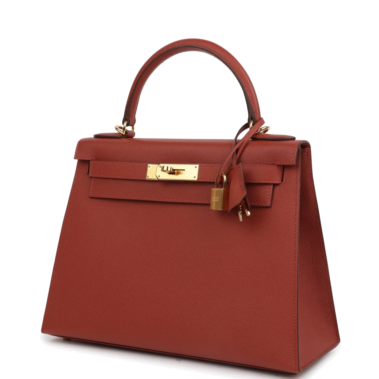 Hermes Kelly Sellier 28 Rouge Venitien Epsom Gold Hardware — фото 6