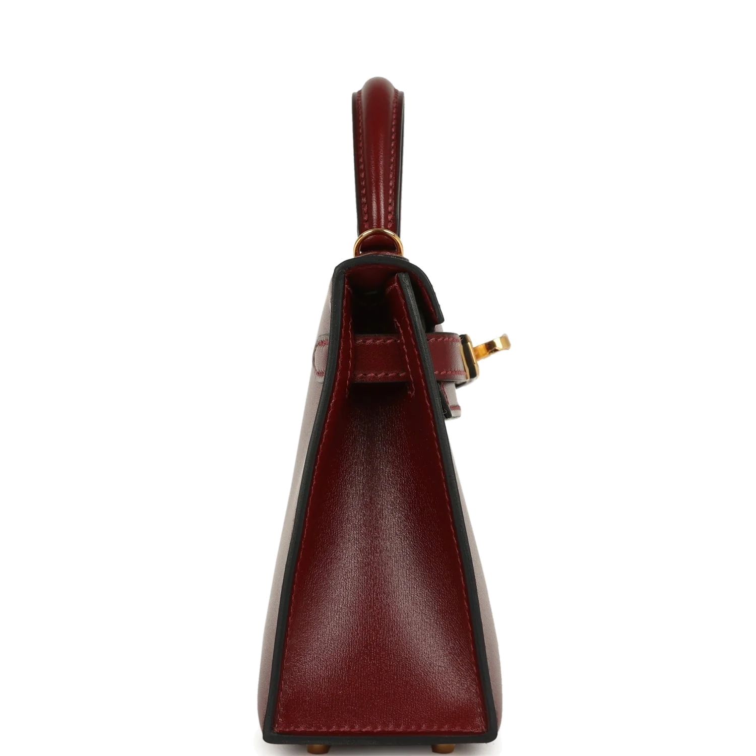Hermes Kelly Sellier 20 Rouge H Box Gold Hardware — фото 4