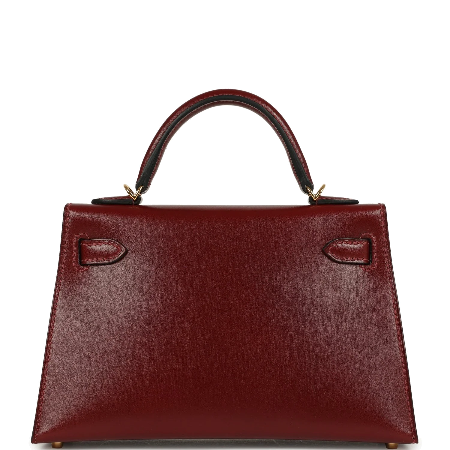 Hermes Kelly Sellier 20 Rouge H Box Gold Hardware — фото 5