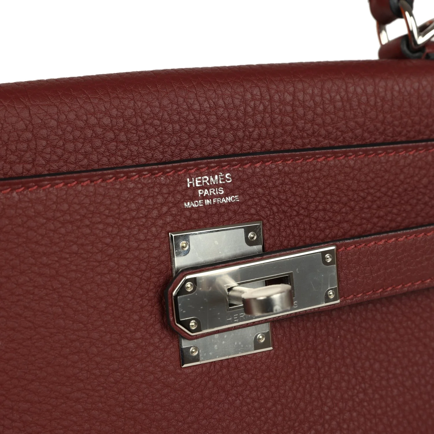 Hermes Kelly Retourne 28 Rouge H Togo Palladium Hardware — фото 8