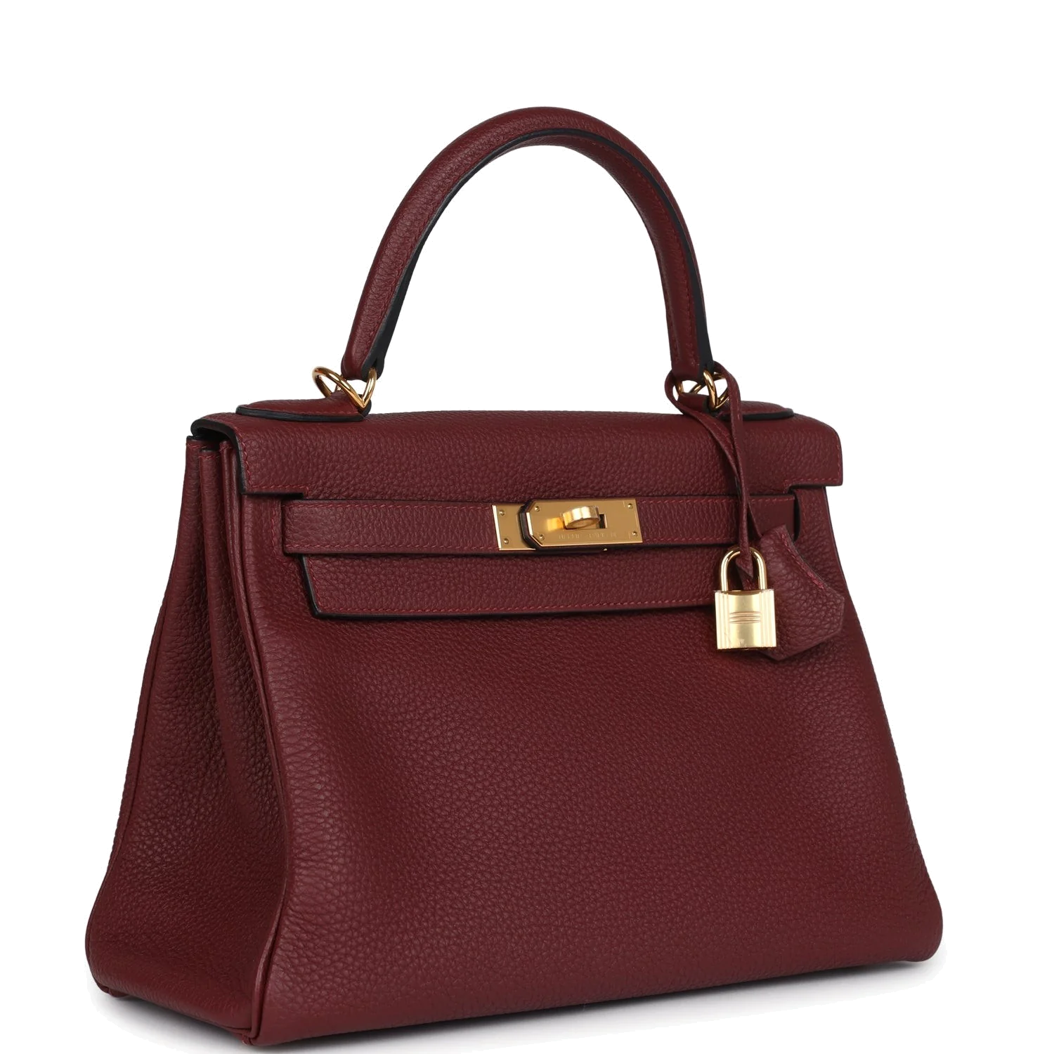 Hermes Kelly Retourne 28 Rouge H Togo Gold Hardware — фото 3