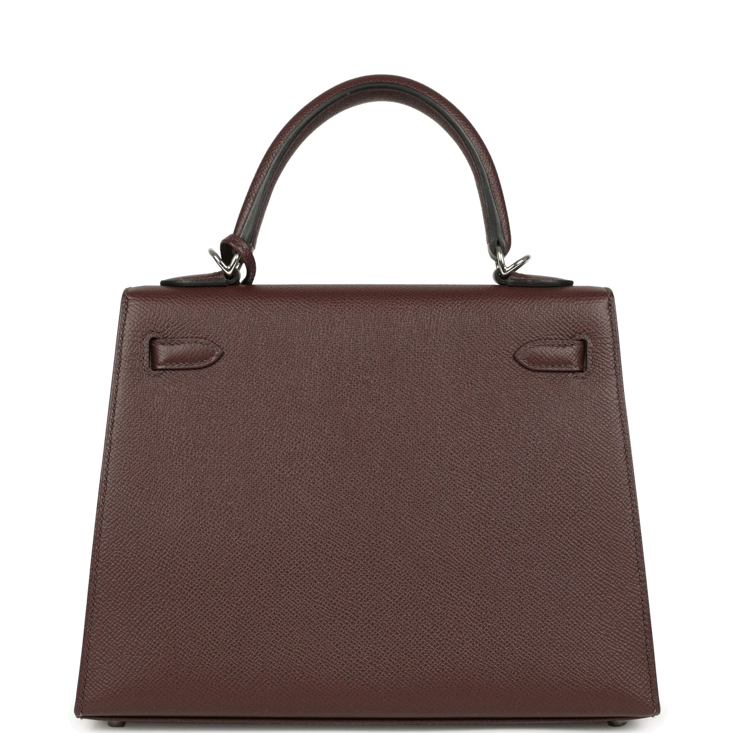 Hermes Kelly Sellier 25 Rouge Sellier Epsom Palladium Hardware — фото 5