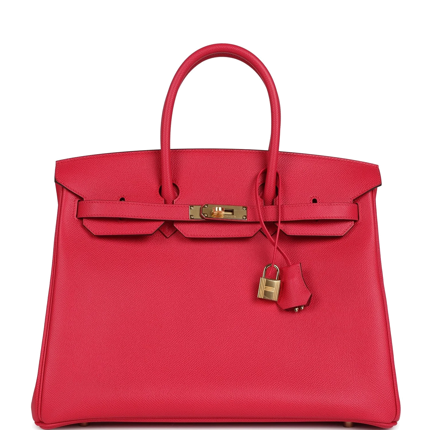 Hermes Birkin 35 Rose Extreme Epsom Gold Hardware Розовый экстрим — фото 2