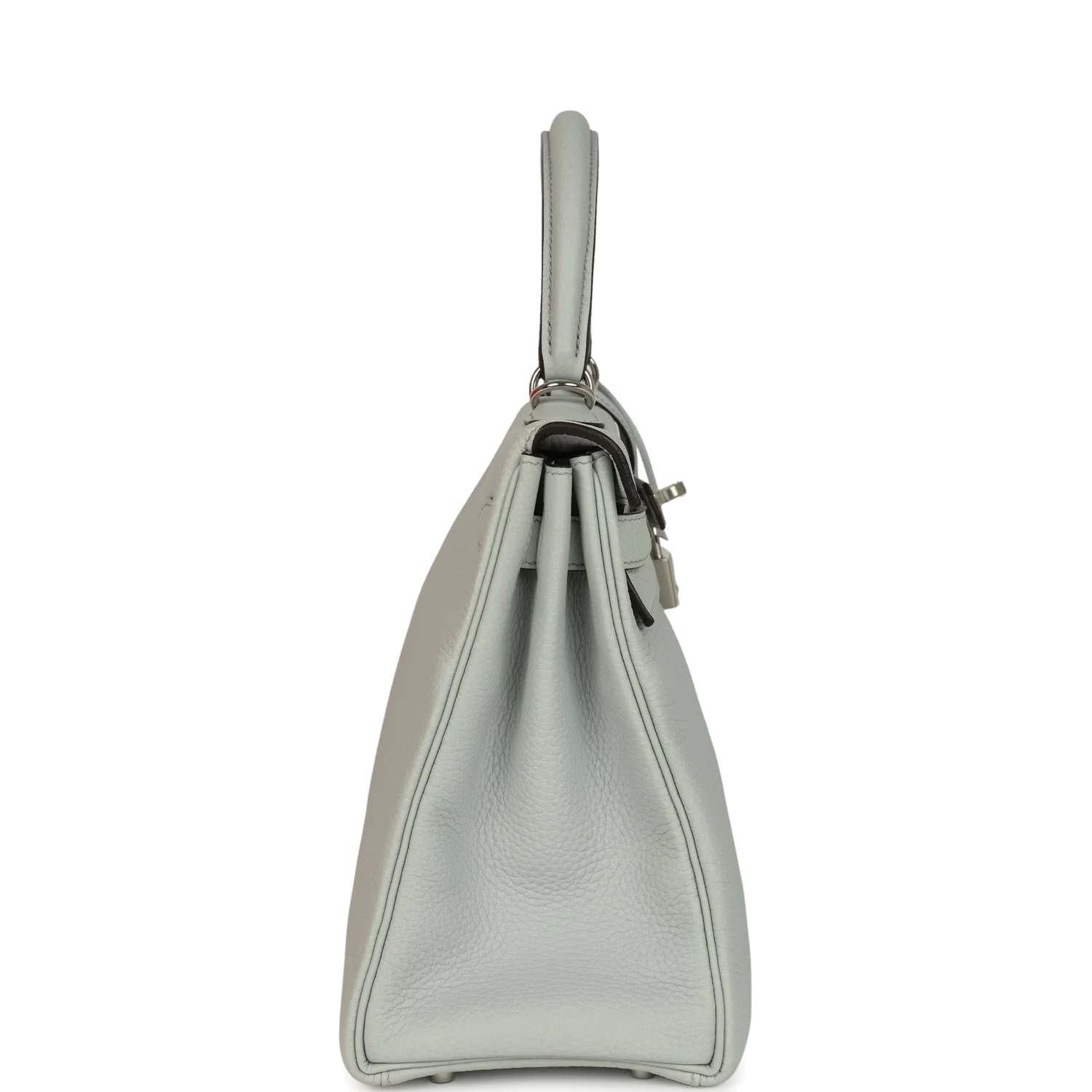 Hermes Kelly Retourne 28 Bleu Pale Clemence Palladium Hardware — фото 4