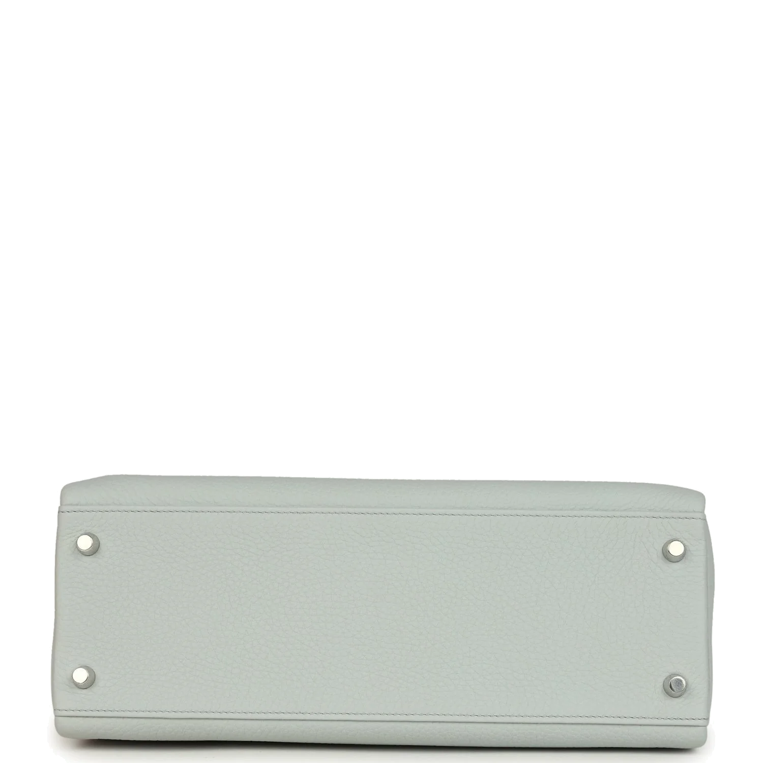 Hermes Kelly Retourne 32 Bleu Pale Clemence Palladium Hardware — фото 7