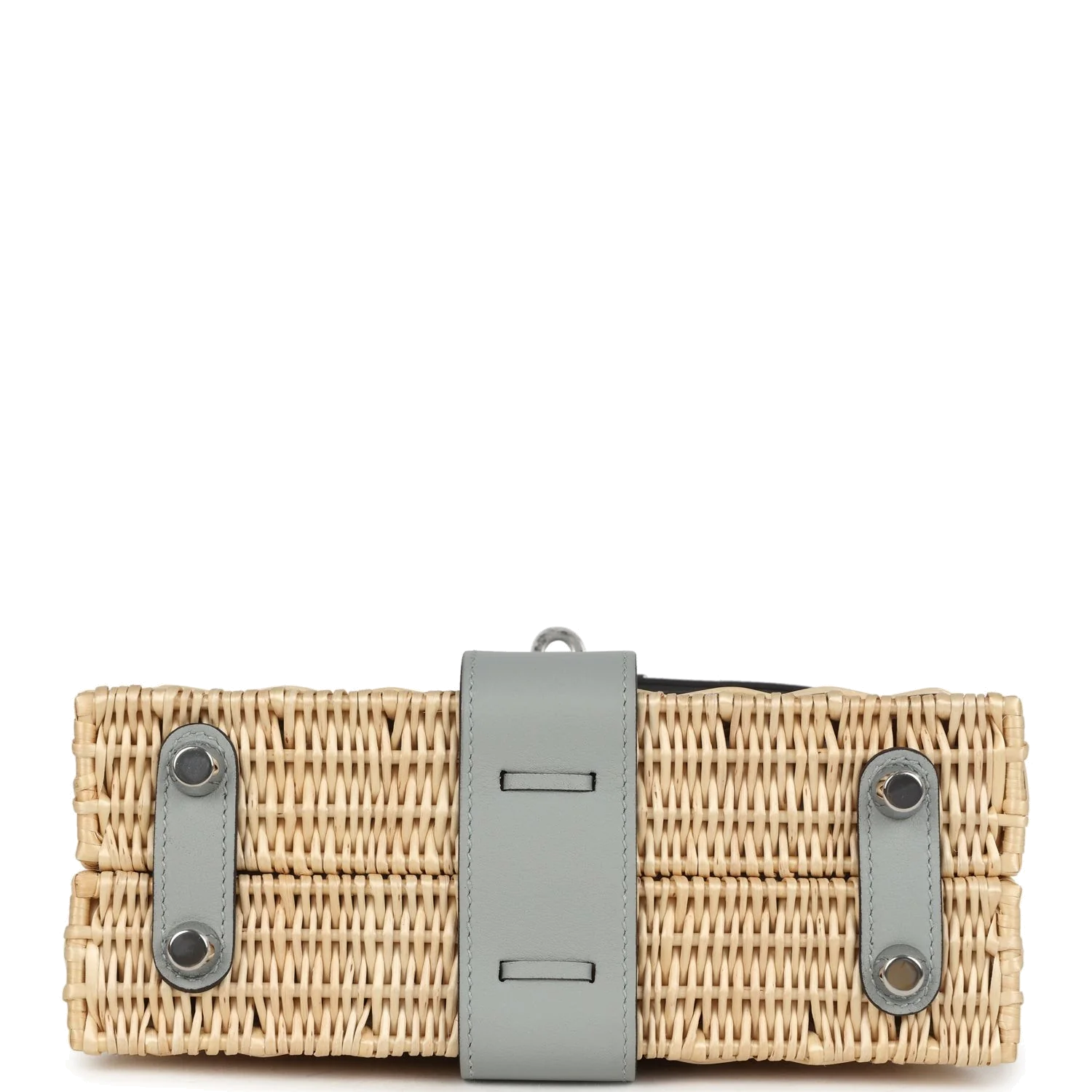 Hermes Mini Picnic Kelly 20 Bleu Glacier Swift Palladium Hardware Синий ледник — фото 7