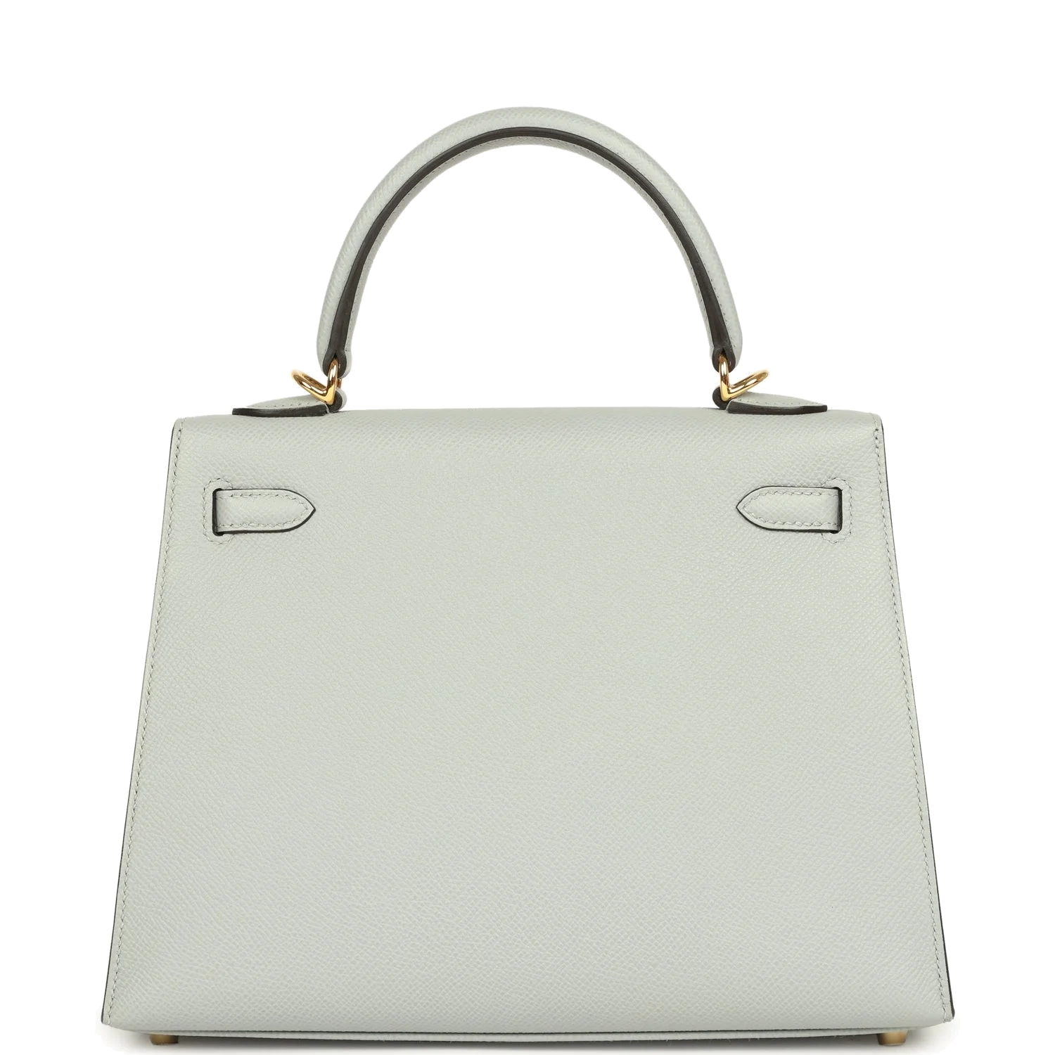 Hermes Kelly Sellier 25 Bleu Glacier Epsom Gold Hardware — фото 5
