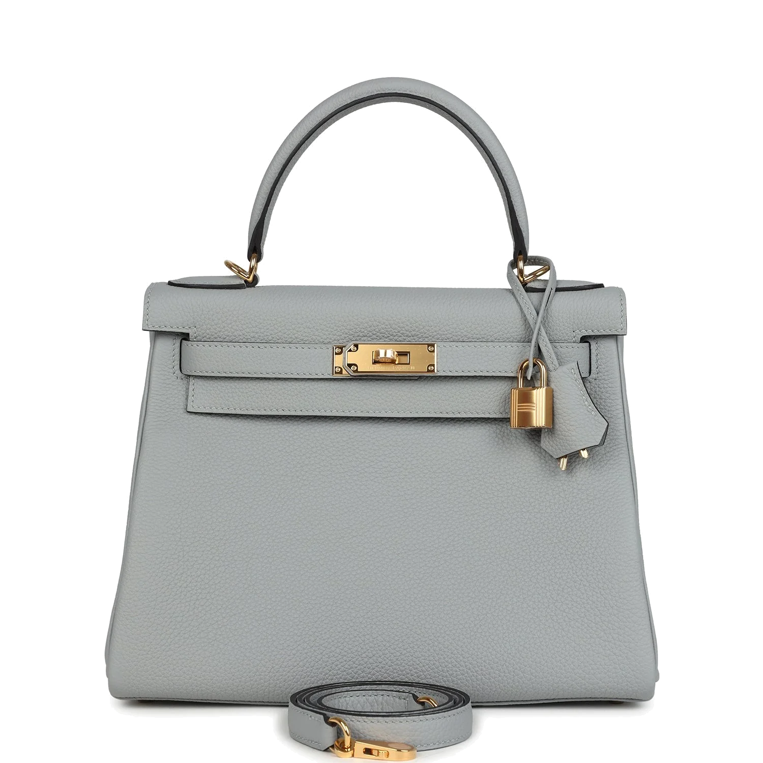 Hermes Kelly Retourne 28 Bleu Glacier Togo Gold Hardware — фото 2