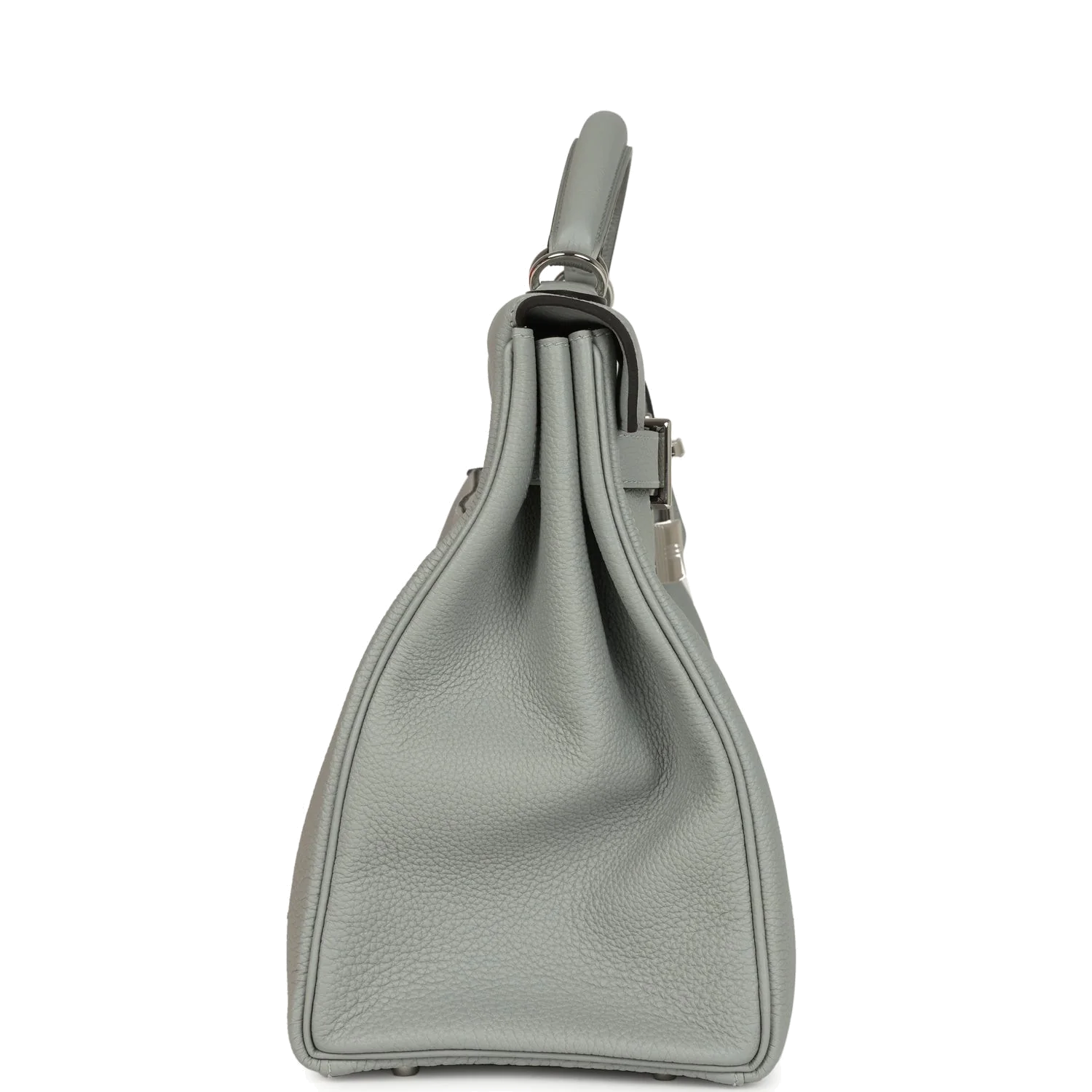 Hermes Kelly 42 Maxi Bleu Glacier Togo Palladium Hardware Макси синий — фото 4