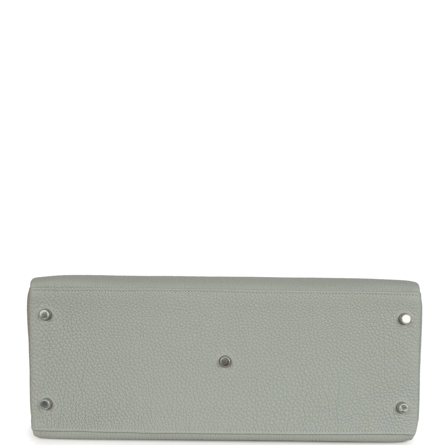 Hermes Kelly 42 Maxi Bleu Glacier Togo Palladium Hardware Макси синий — фото 8