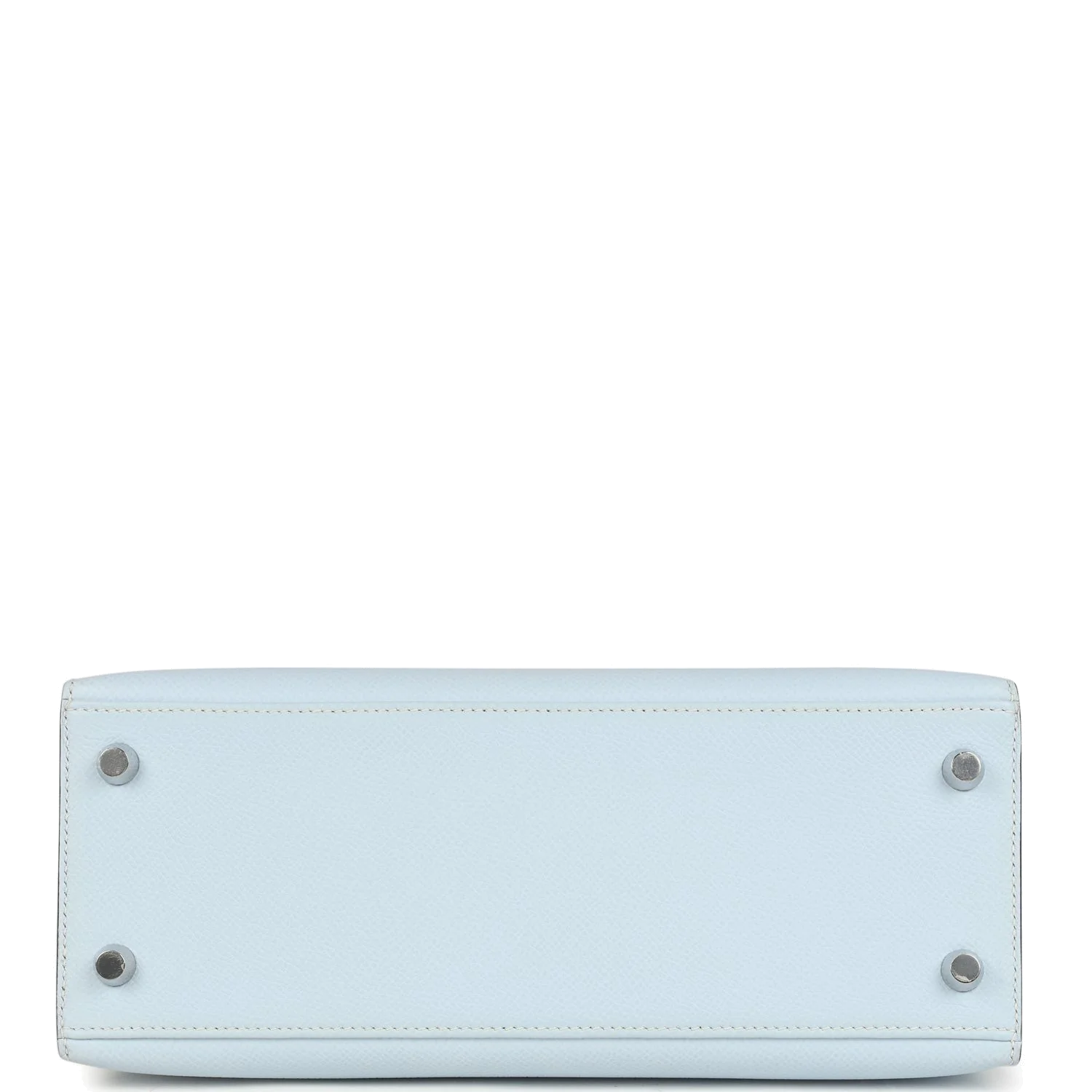 Hermes Kelly Sellier 25 Tri-Color Bleu Brume, Gold and Vert Jade Epsom Epsom Palladium Hardware — фото 7