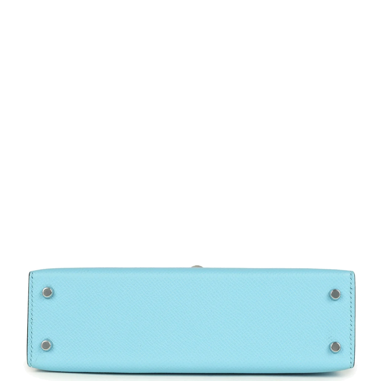 Hermes Kelly Sellier 20 Celeste Epsom Palladium Hardware — фото 7