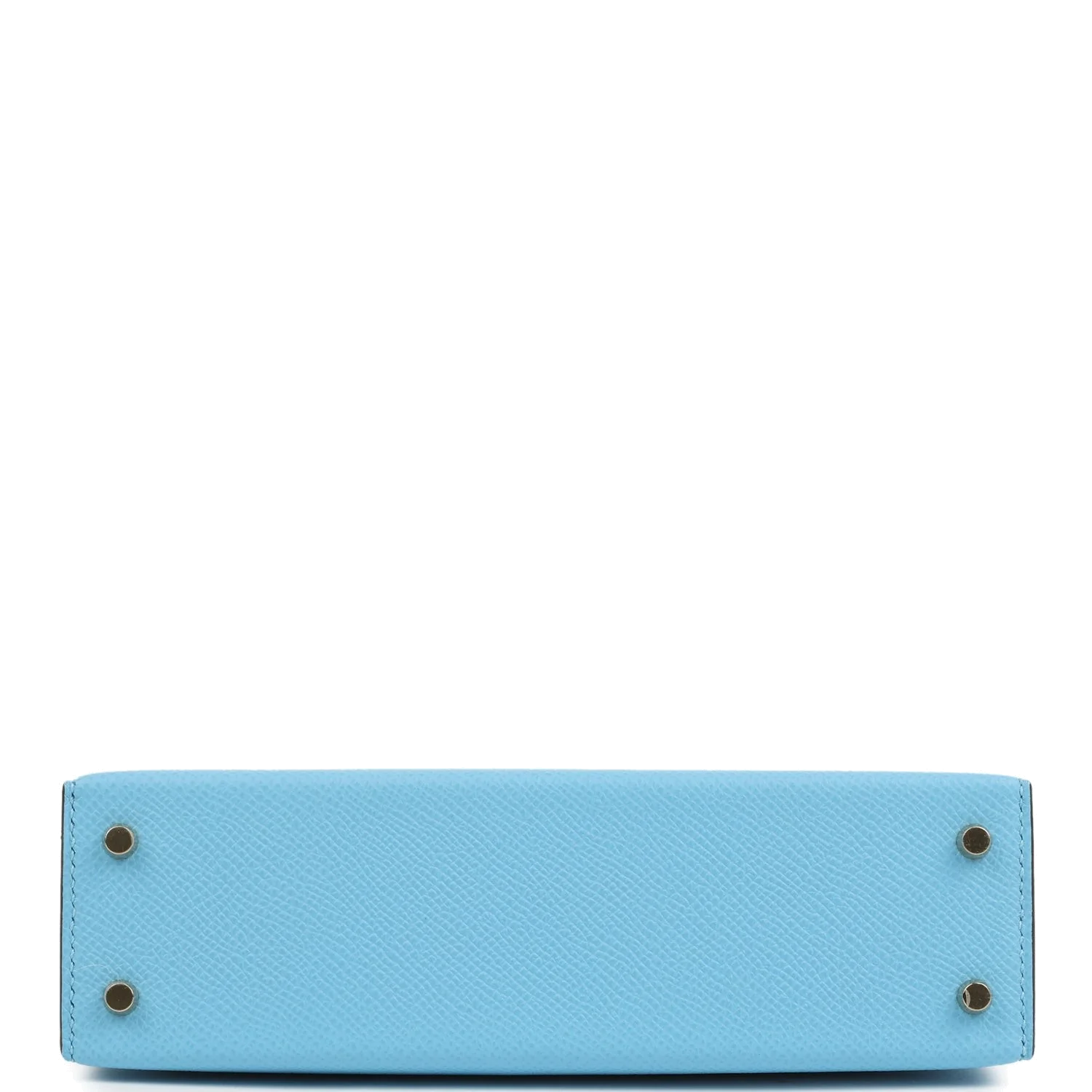 Hermes Special Order (HSS) Kelly Sellier 20 Bleu Celeste and Biscuit Epsom Permabrass Hardware — фото 7