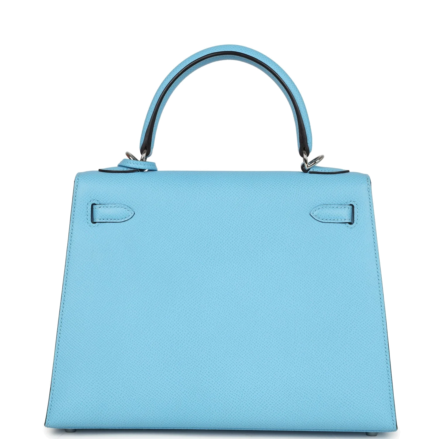 Hermes Kelly Sellier 25 Celeste Epsom Palladium Hardware — фото 6