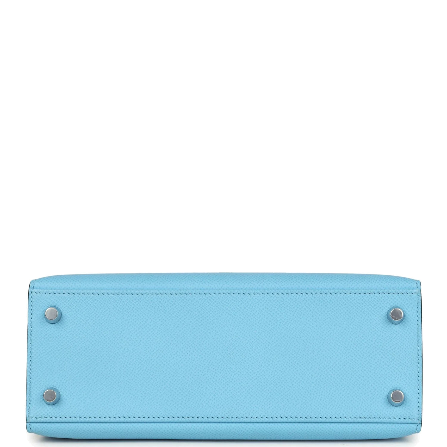 Hermes Kelly Sellier 25 Celeste Epsom Palladium Hardware — фото 7
