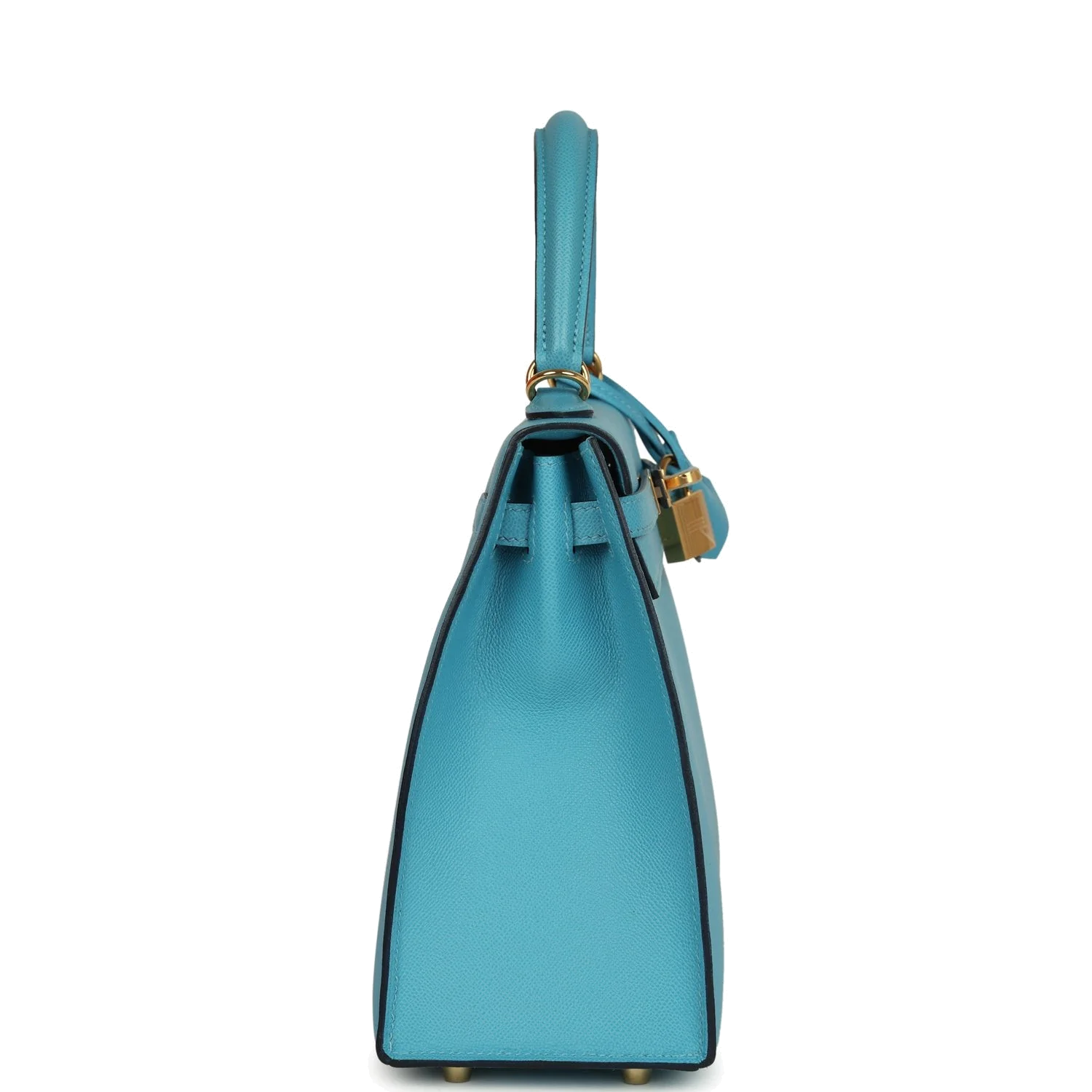 Hermes Kelly Sellier 25 Bleu Du Nord Madame Palladium Hardware — фото 4