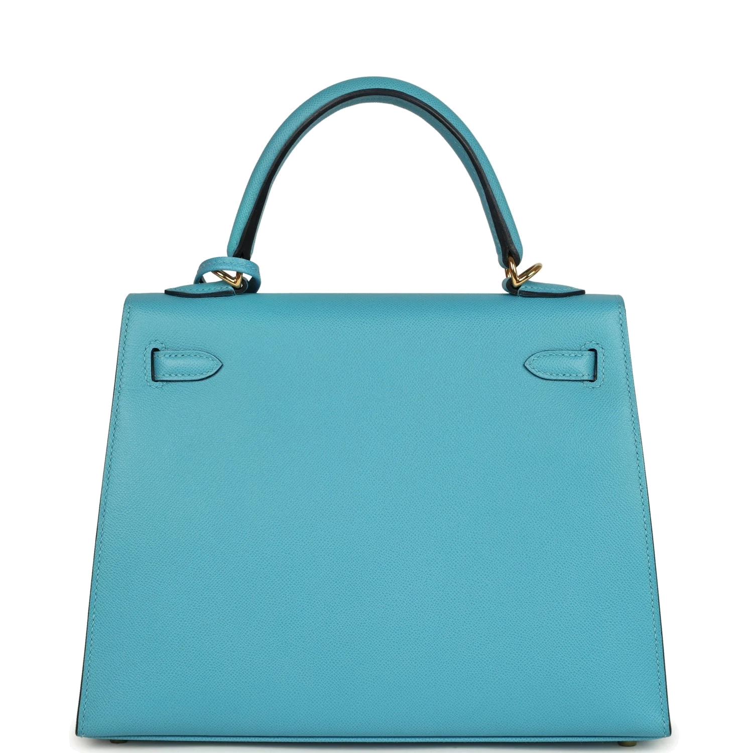 Hermes Kelly Sellier 25 Bleu Du Nord Madame Palladium Hardware — фото 5