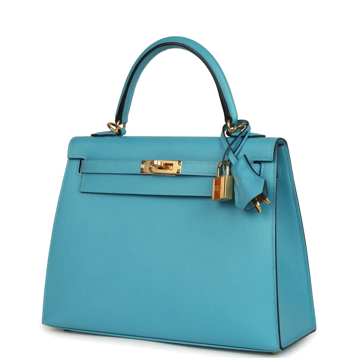 Hermes Kelly Sellier 25 Bleu Du Nord Madame Palladium Hardware — фото 6