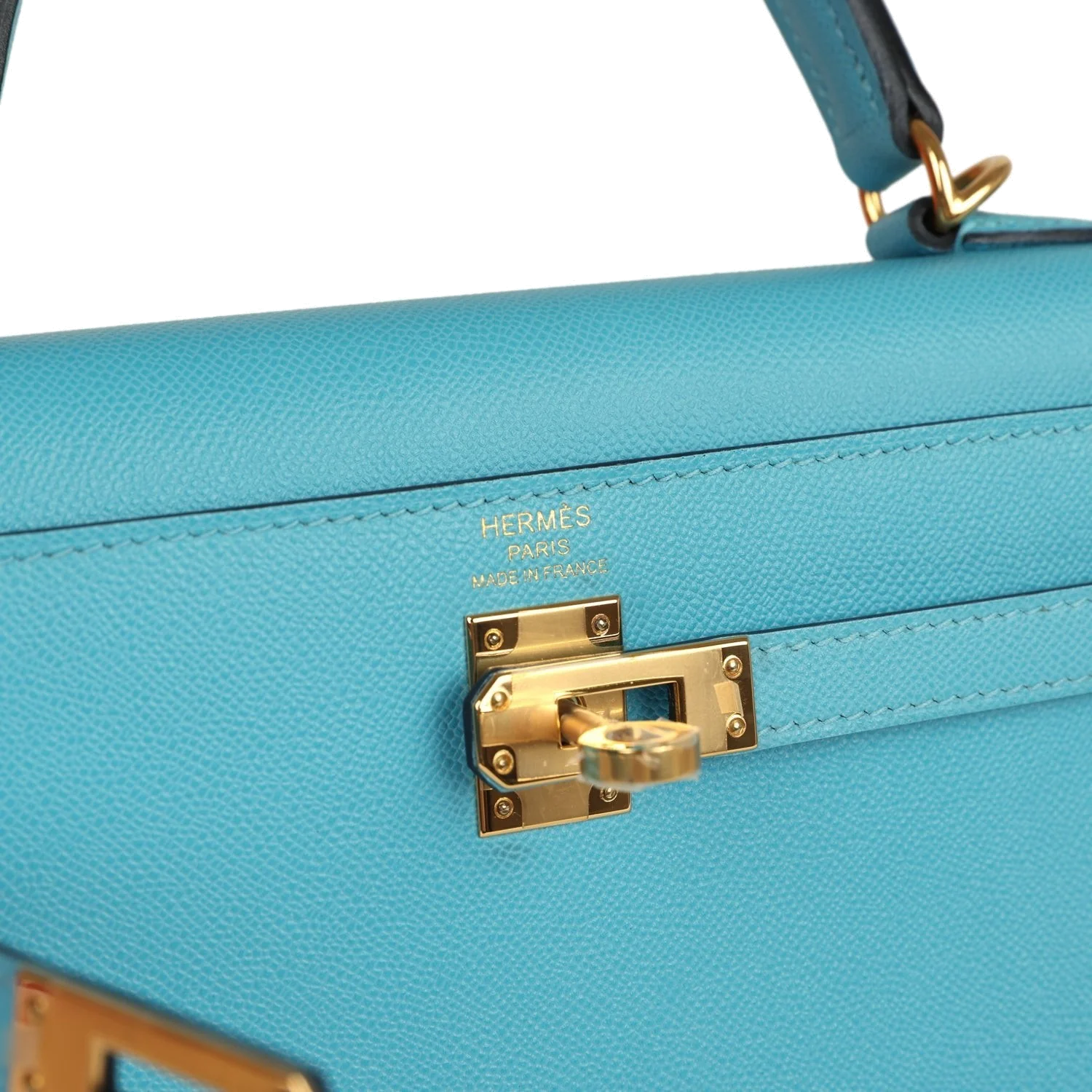 Hermes Kelly Sellier 25 Bleu Du Nord Madame Palladium Hardware — фото 8