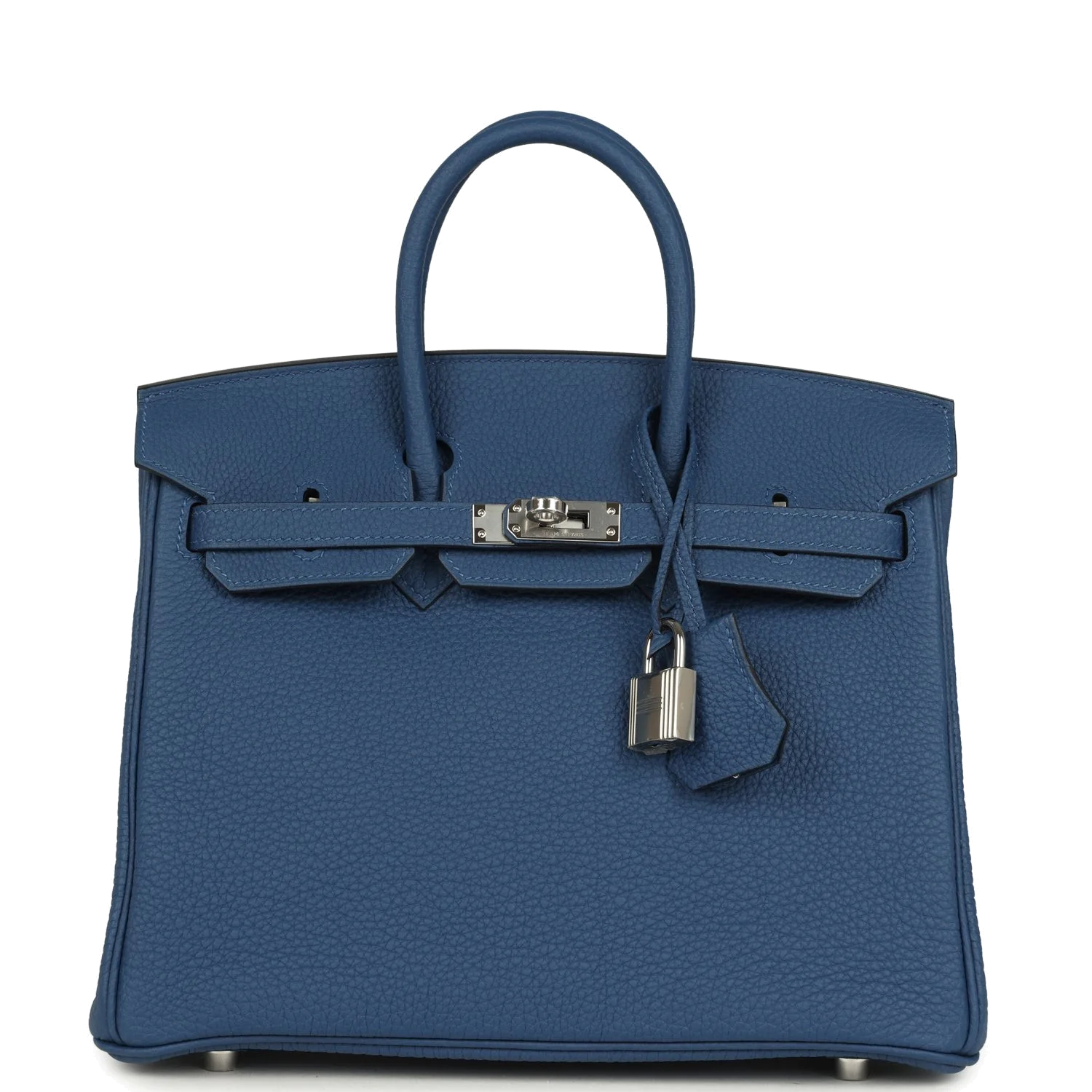 Hermes Birkin 25 Bleu Tie Togo Palladium Hardware Синий Тай — фото 2