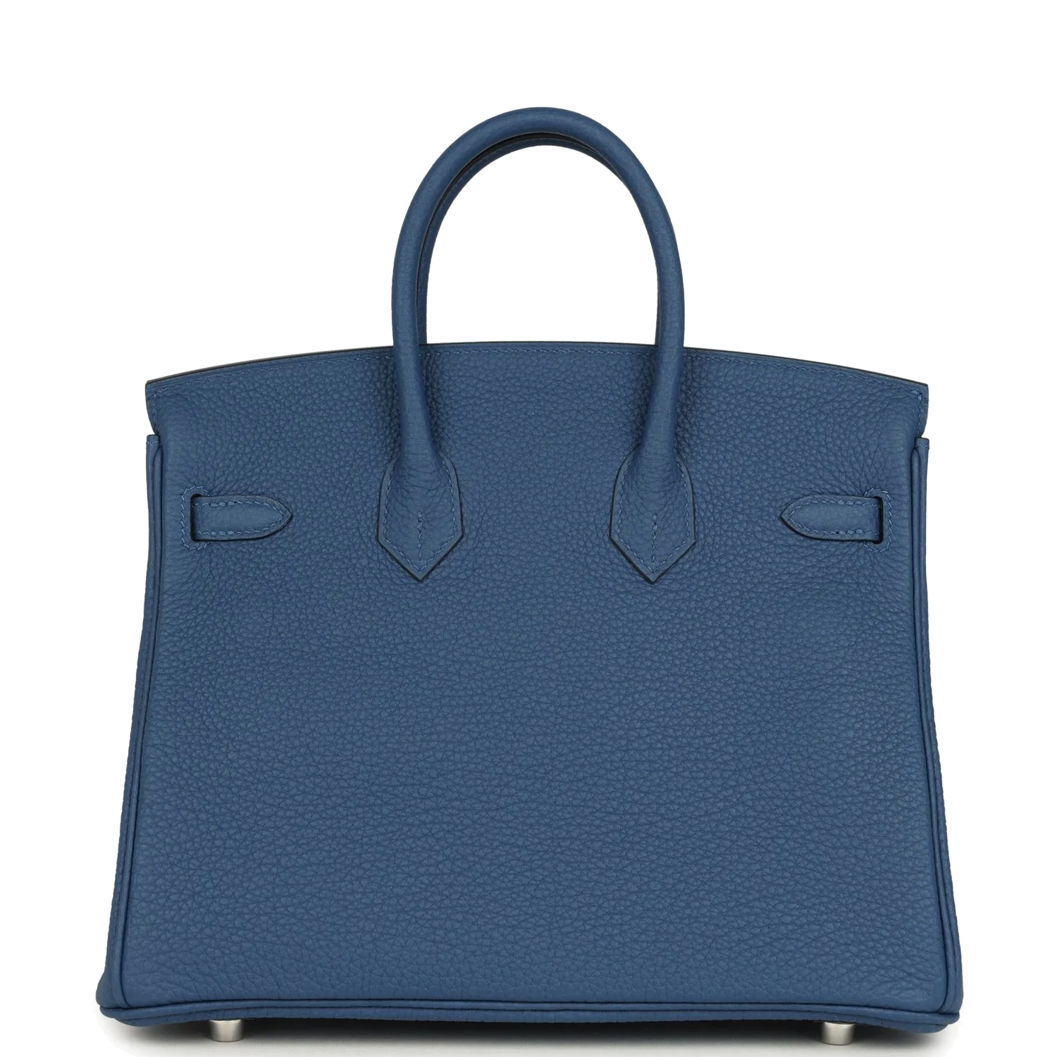 Hermes Birkin 25 Bleu Tie Togo Palladium Hardware Синий Тай — фото 5