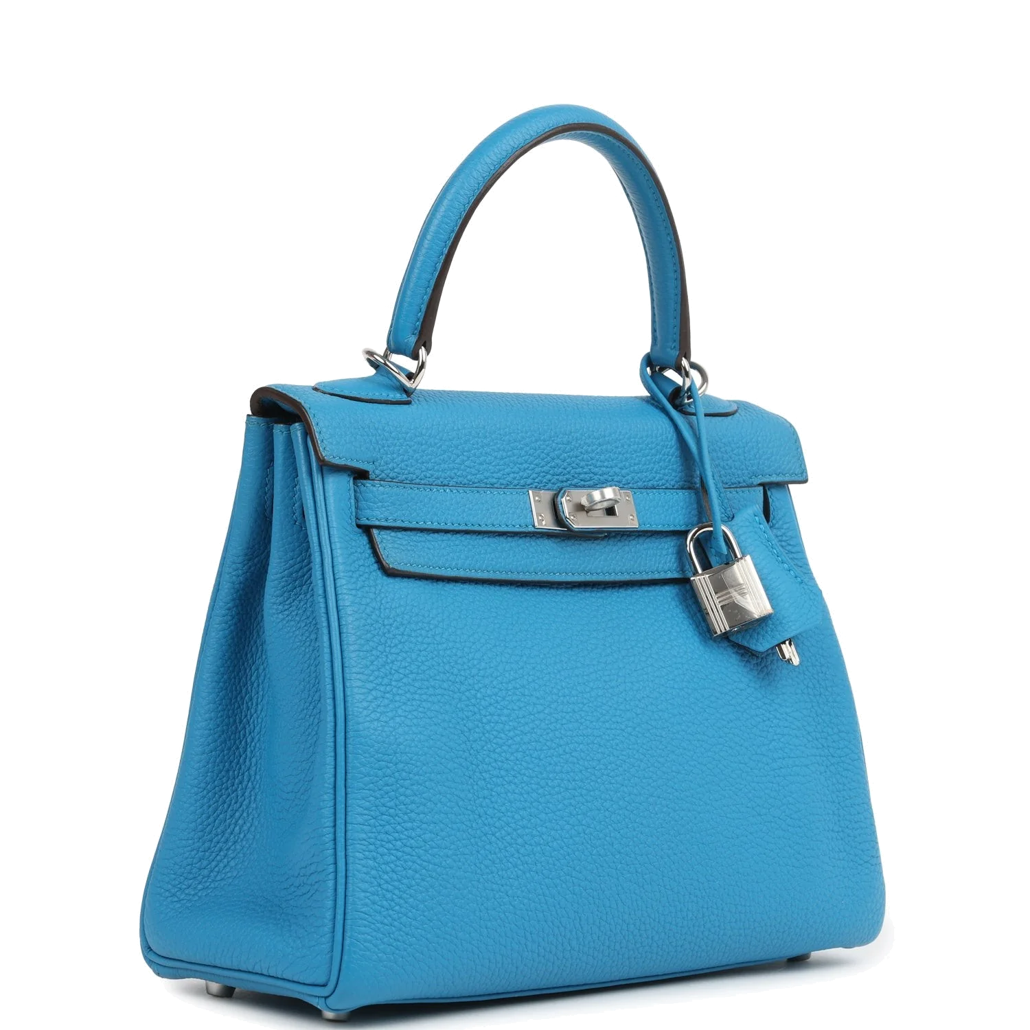 Hermes Kelly Retourne 25 Bleu Zanzibar Togo Palladium Hardware — фото 3