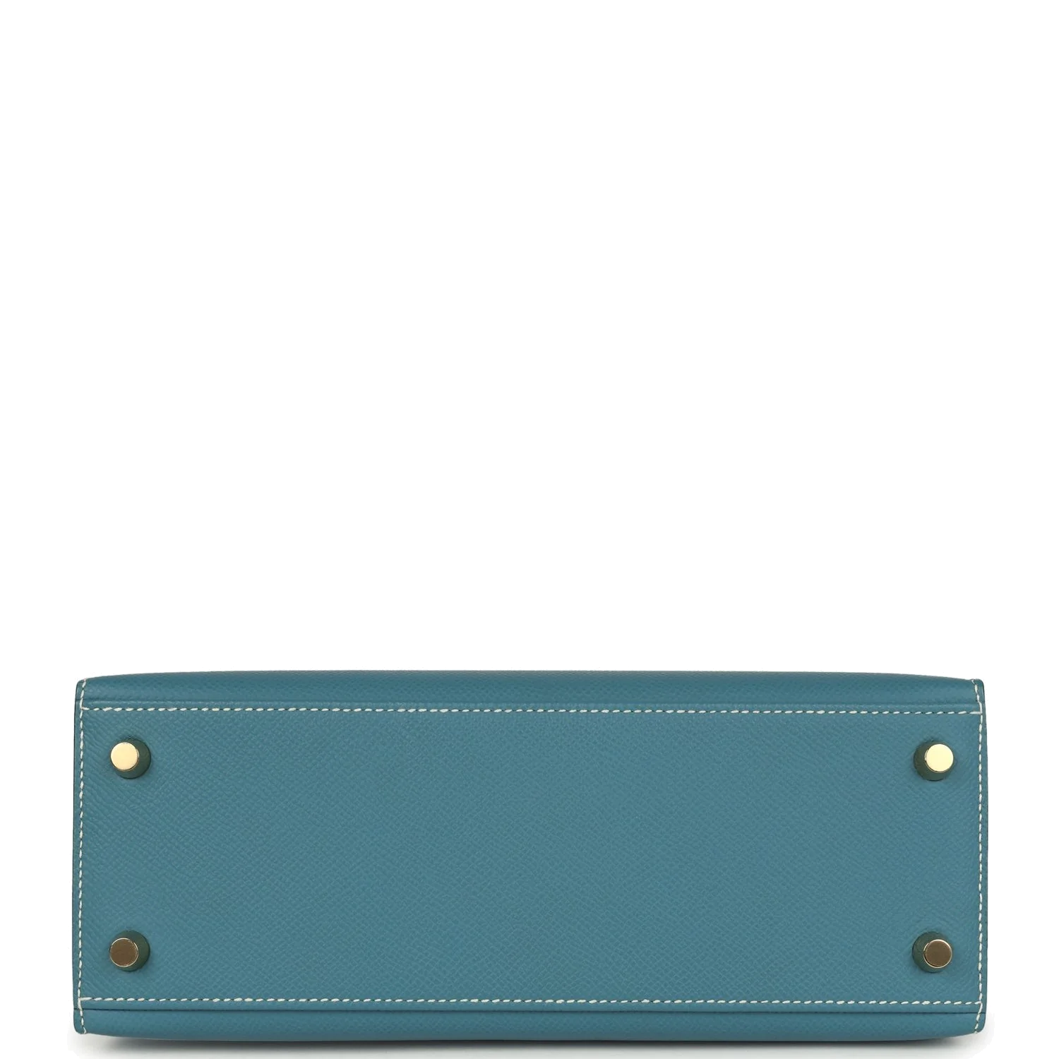 Hermes Kelly Sellier 25 Blue Jean Epsom Gold Hardware — фото 7