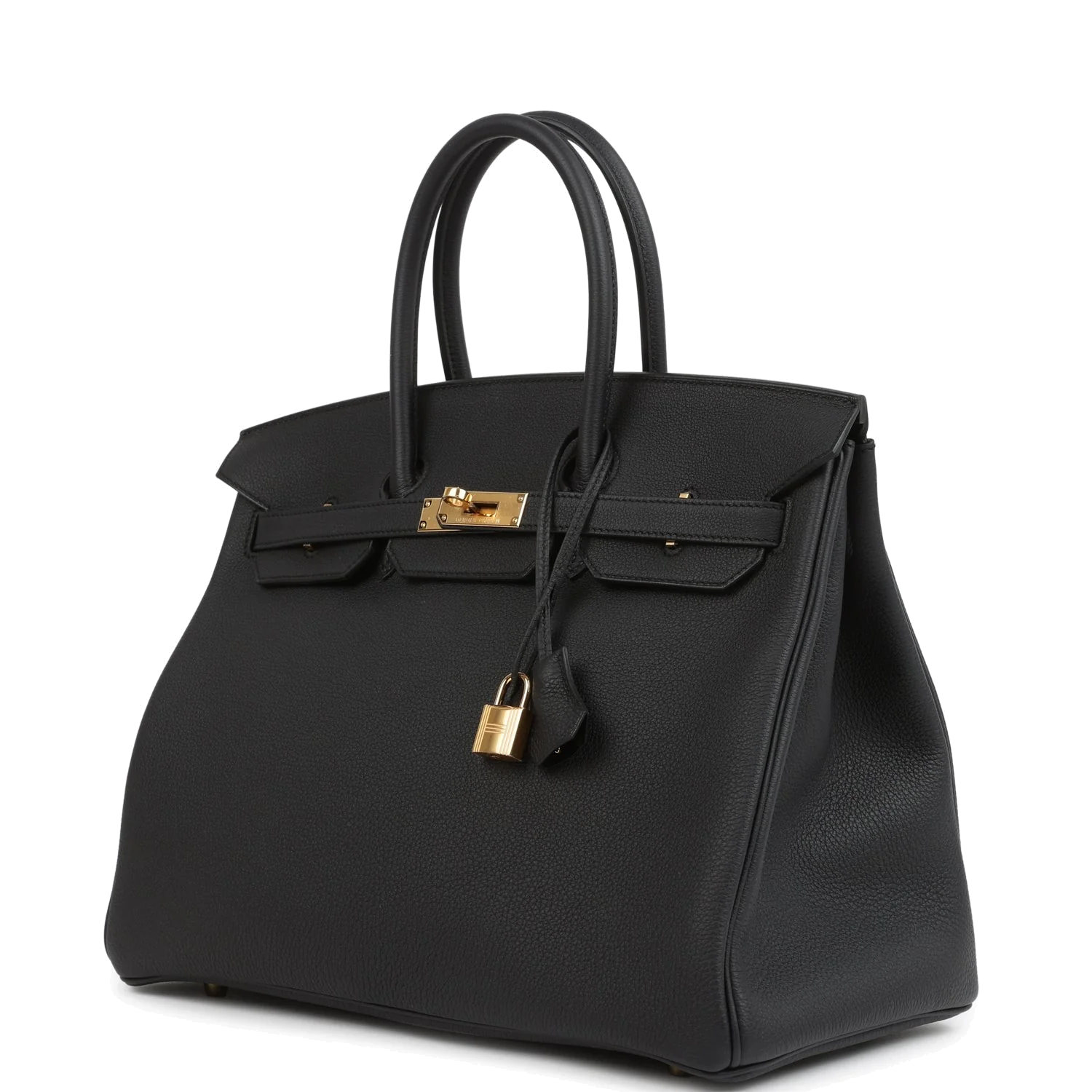 Hermes Birkin 35 Black Togo Gold Hardware Черный Togo — фото 3