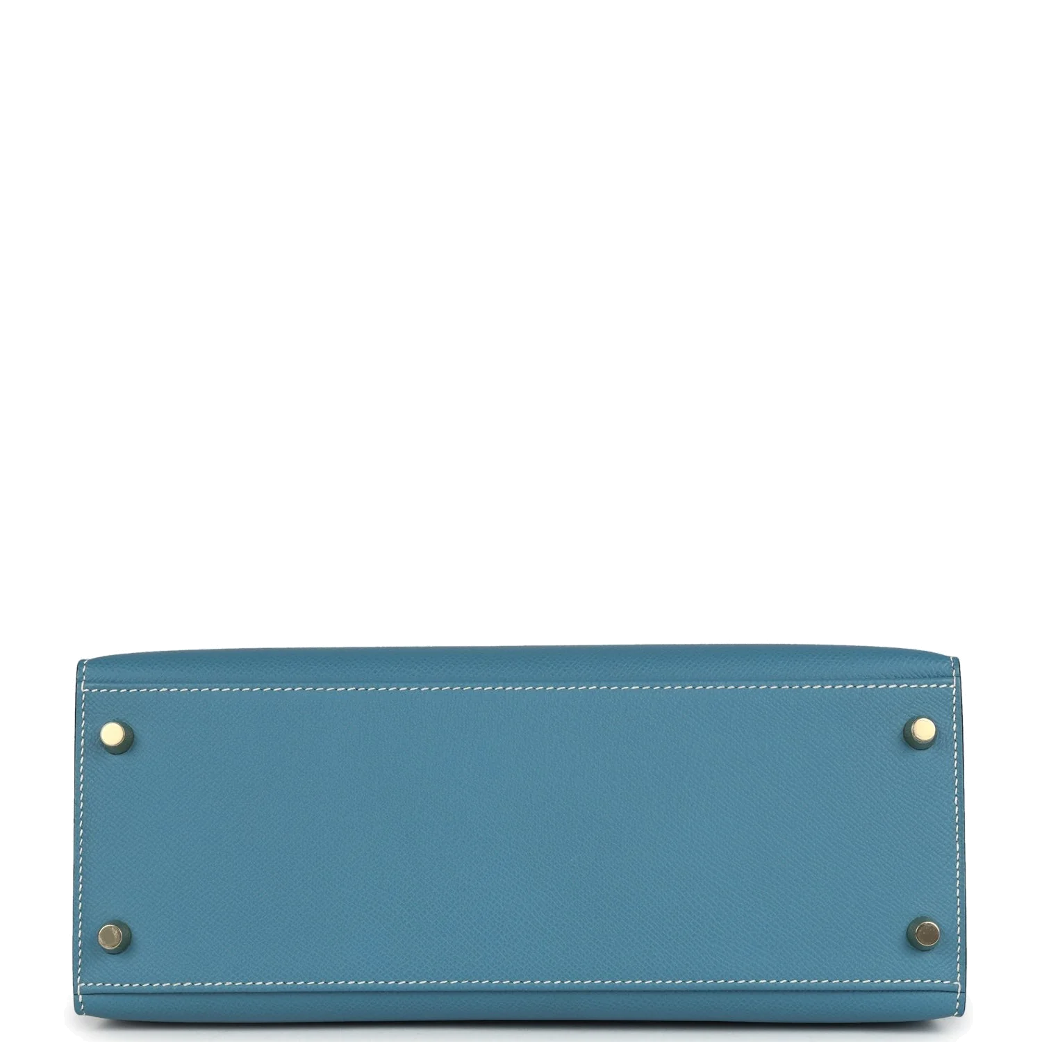 Hermes Kelly Sellier 28 Blue Jean Epsom Gold Hardware — фото 7
