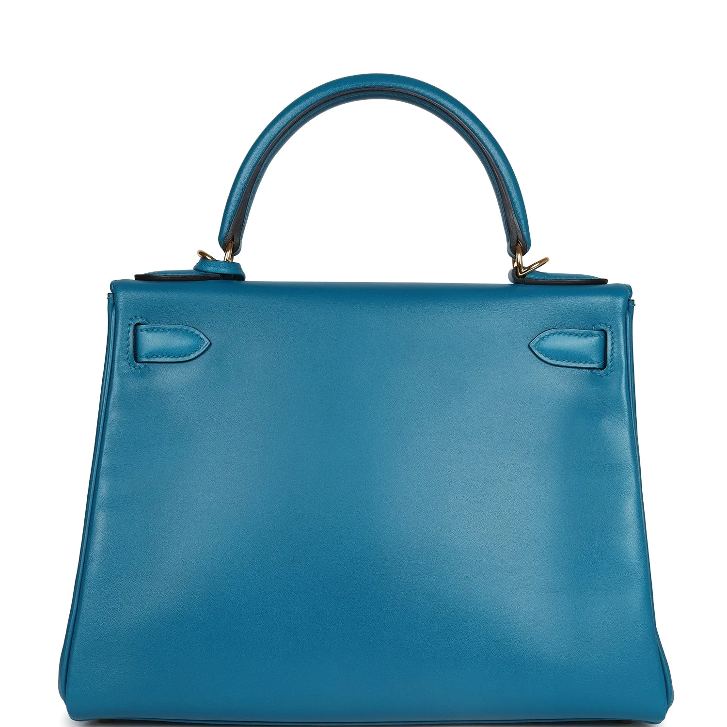 Hermes Kelly Retourne 28 Bleu Izmir Tadelakt Gold Hardware — фото 5