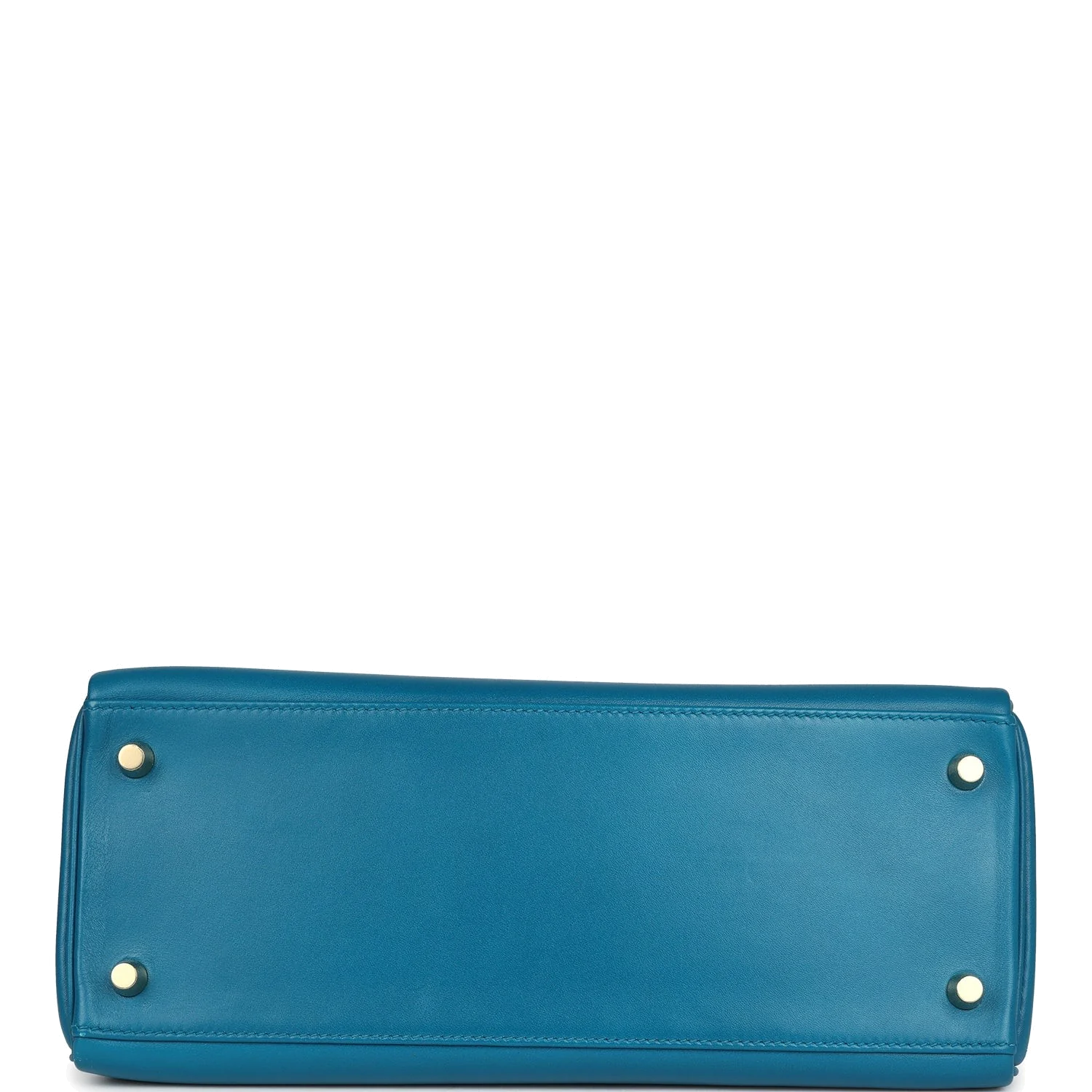 Hermes Kelly Retourne 28 Bleu Izmir Tadelakt Gold Hardware — фото 7