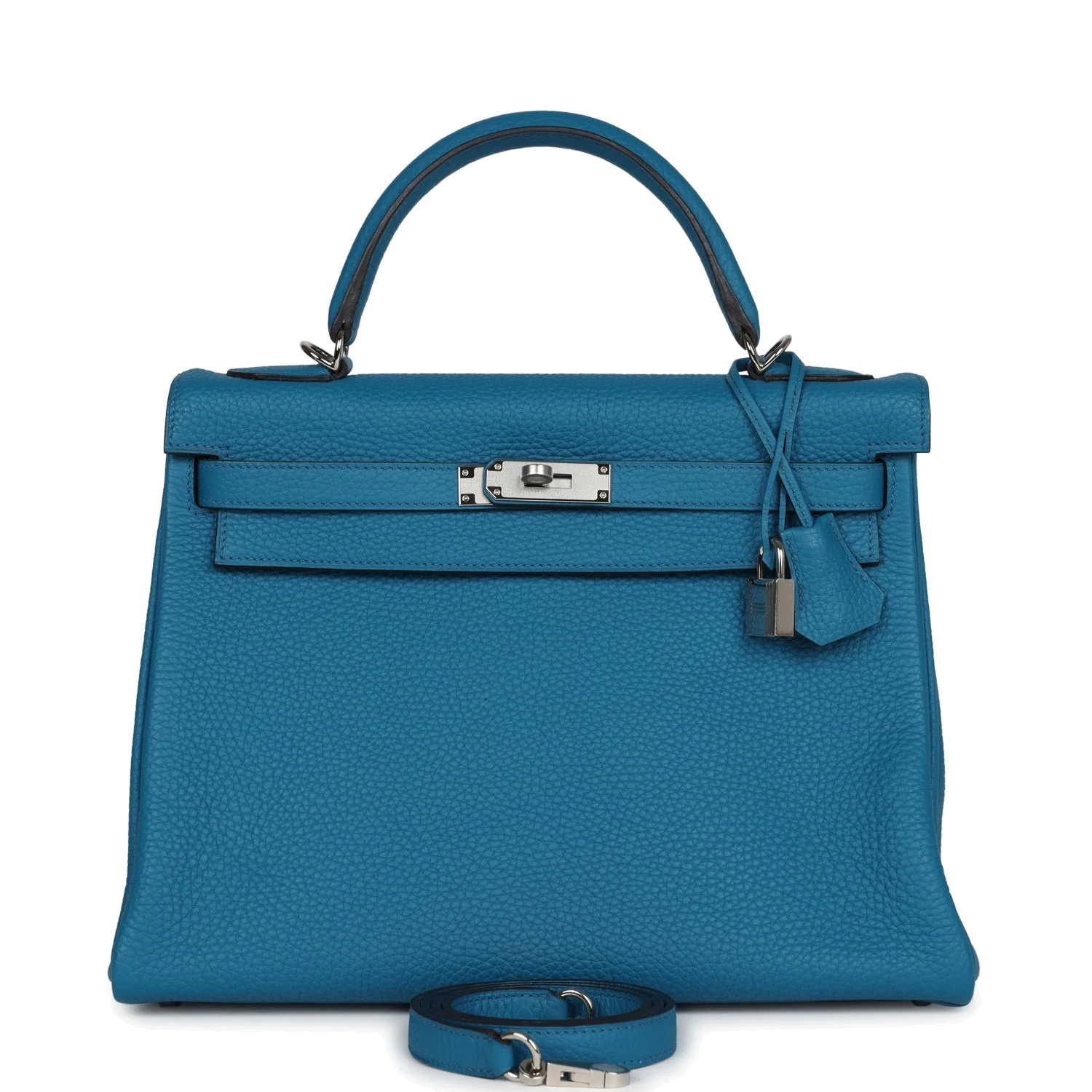 Hermes Kelly Retourne 32 Cobalt Clemence Palladium Hardware — фото 2