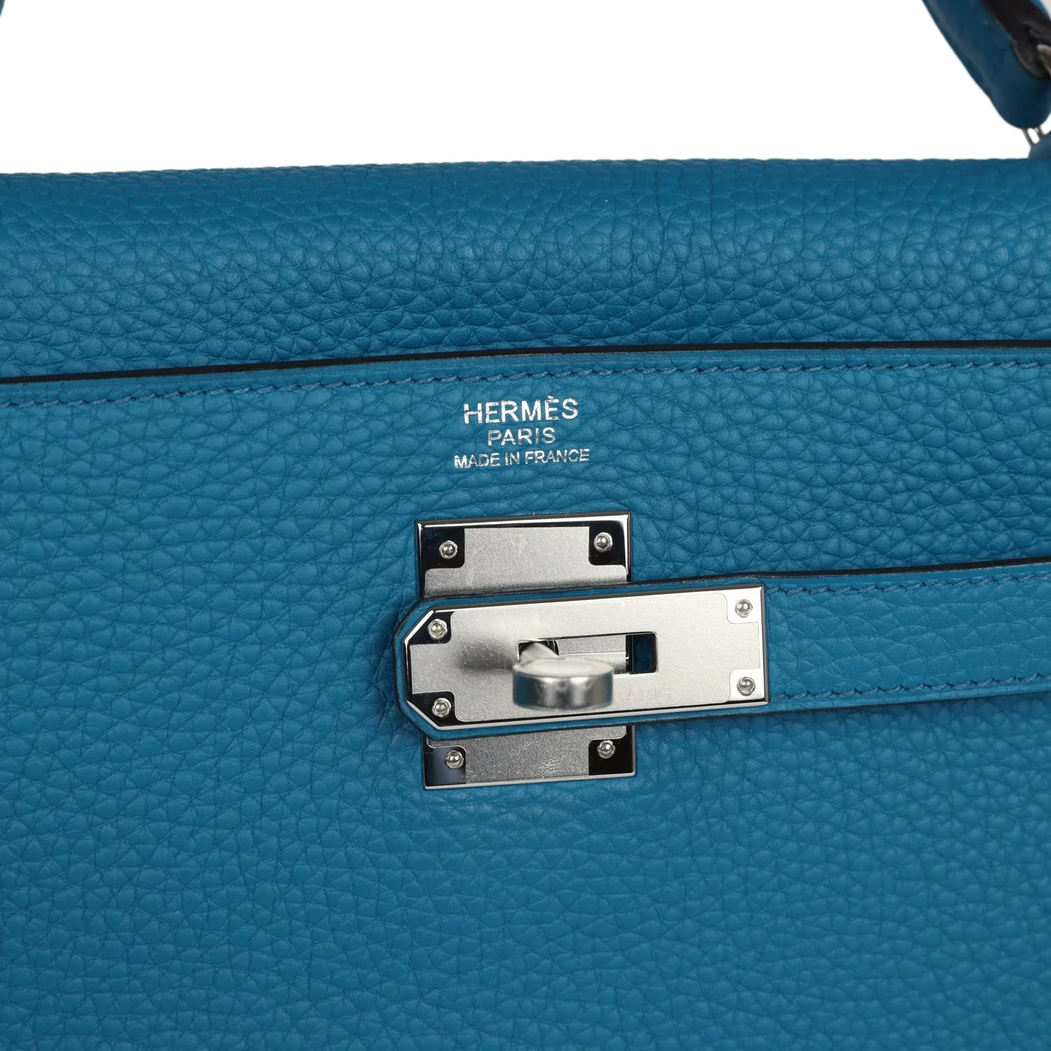 Hermes Kelly Retourne 32 Cobalt Clemence Palladium Hardware — фото 8